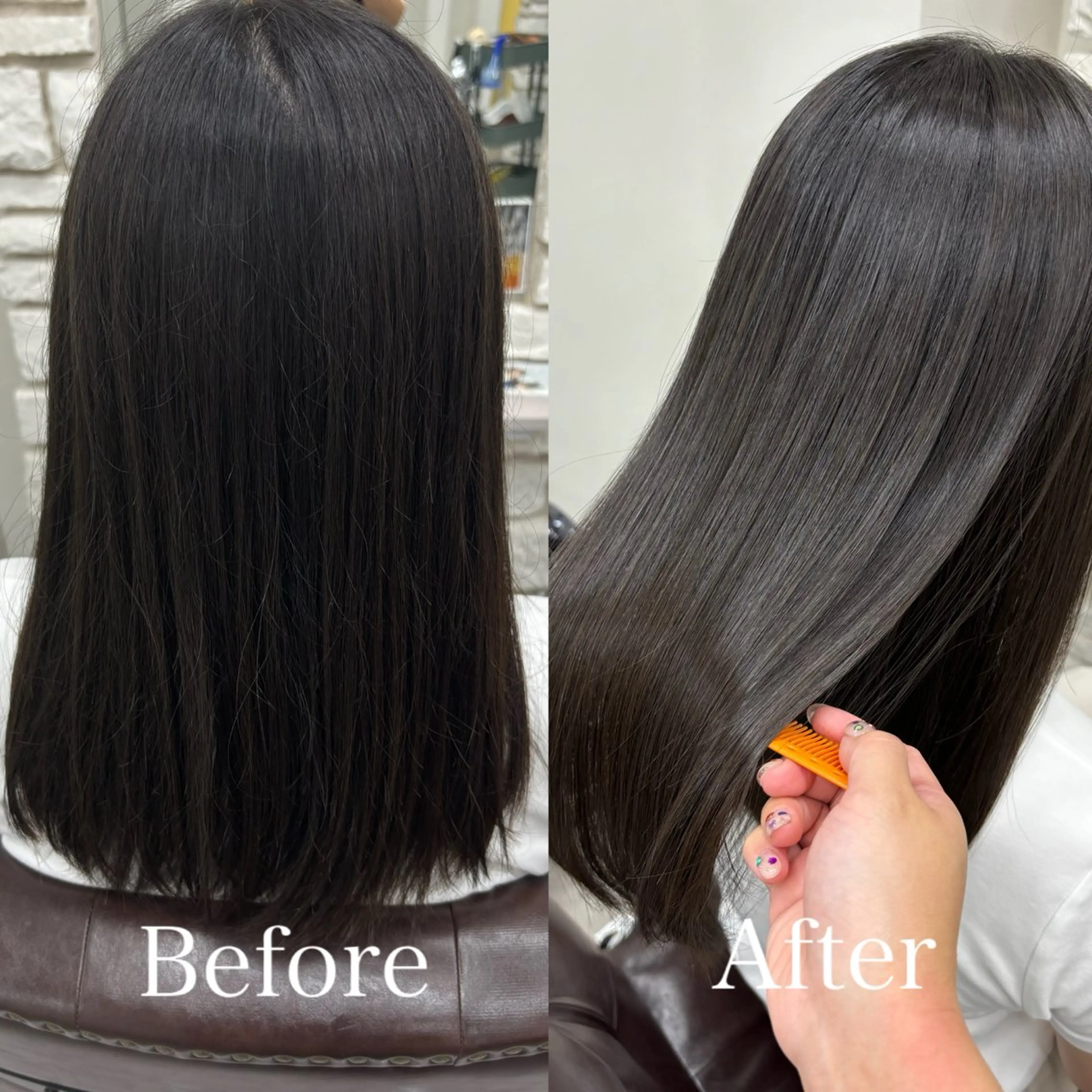 ミディアム I see/天王寺/ 髪質改善/本田 唯のヘアスタイル