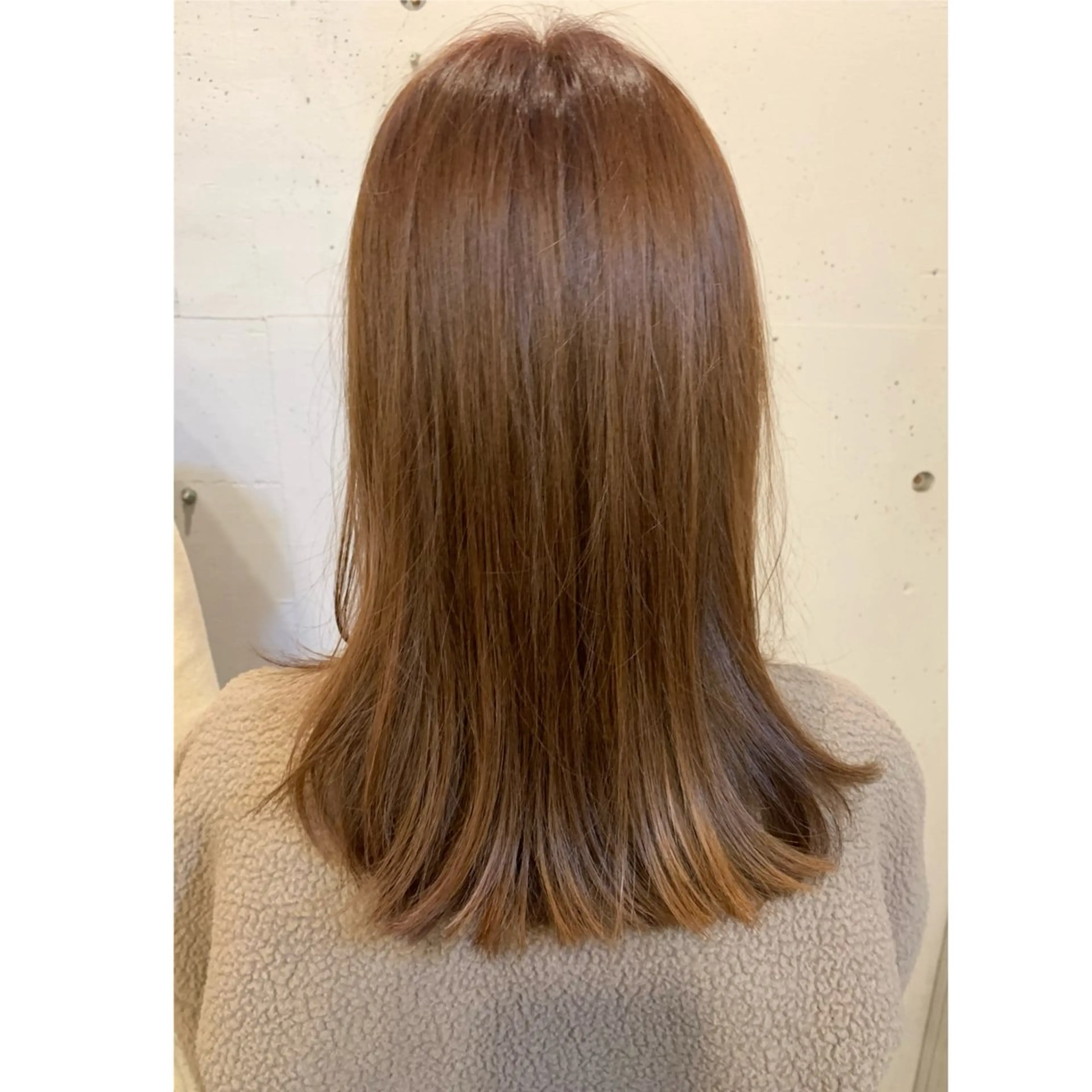 セミロング カラー 6Dエクステ/シール エクステ/かんなのヘアスタイル