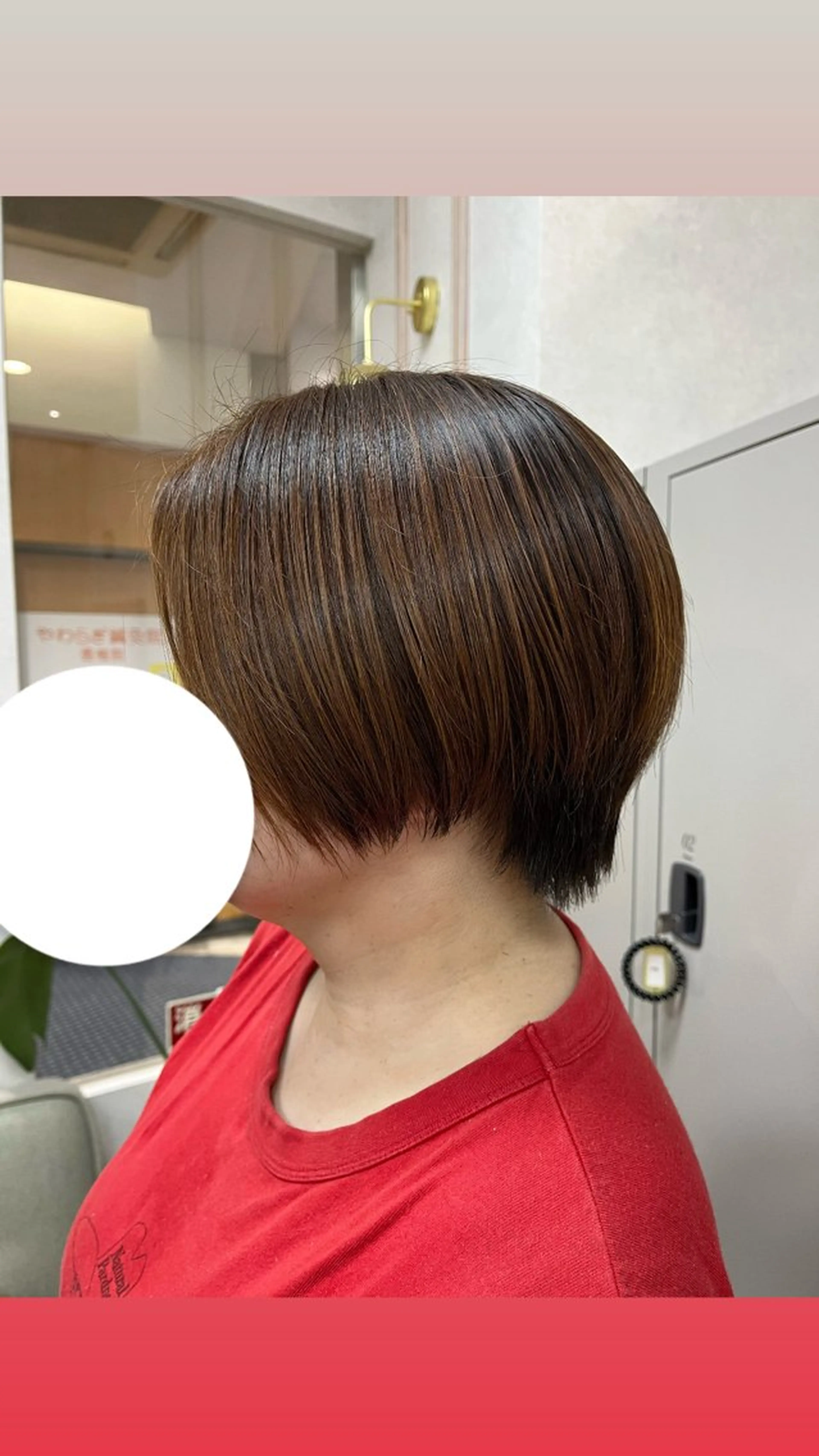 ショート くびれヘア ショートヘア 奥田 杏夏のヘアスタイル