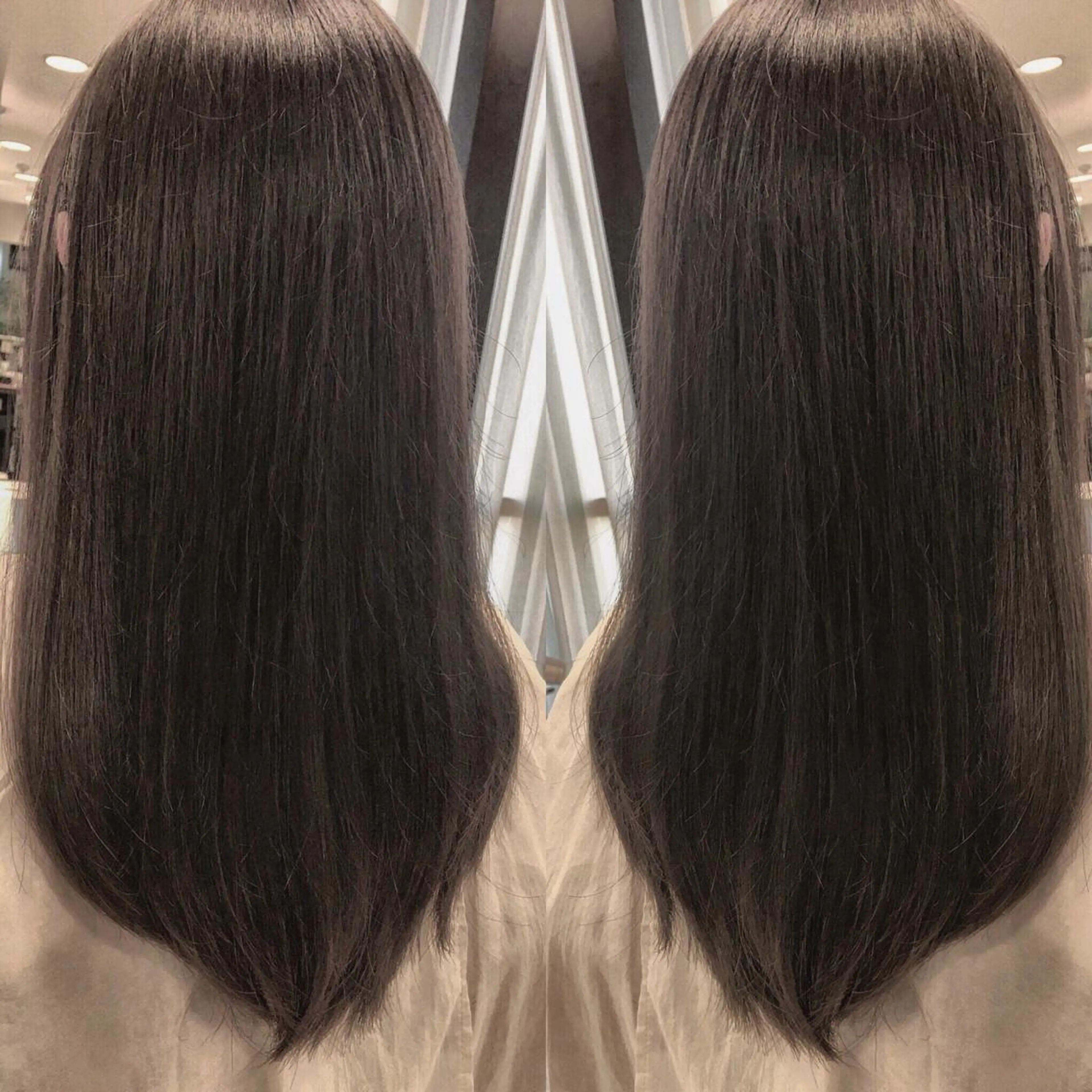 ミディアム box mico. mutsumiのヘアスタイル