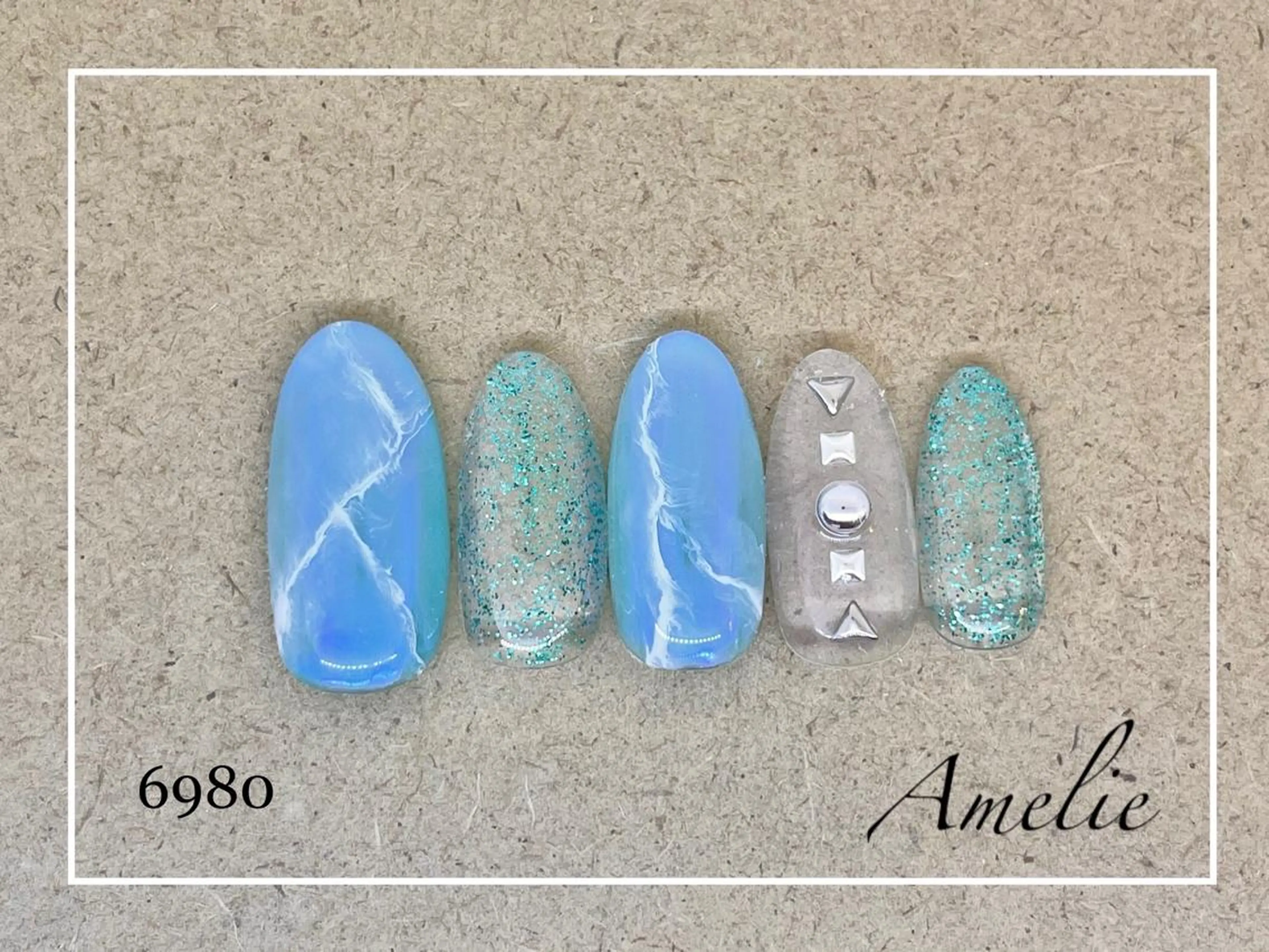 ネイル ハンドネイル いちじゅう あおいのネイルデザイン