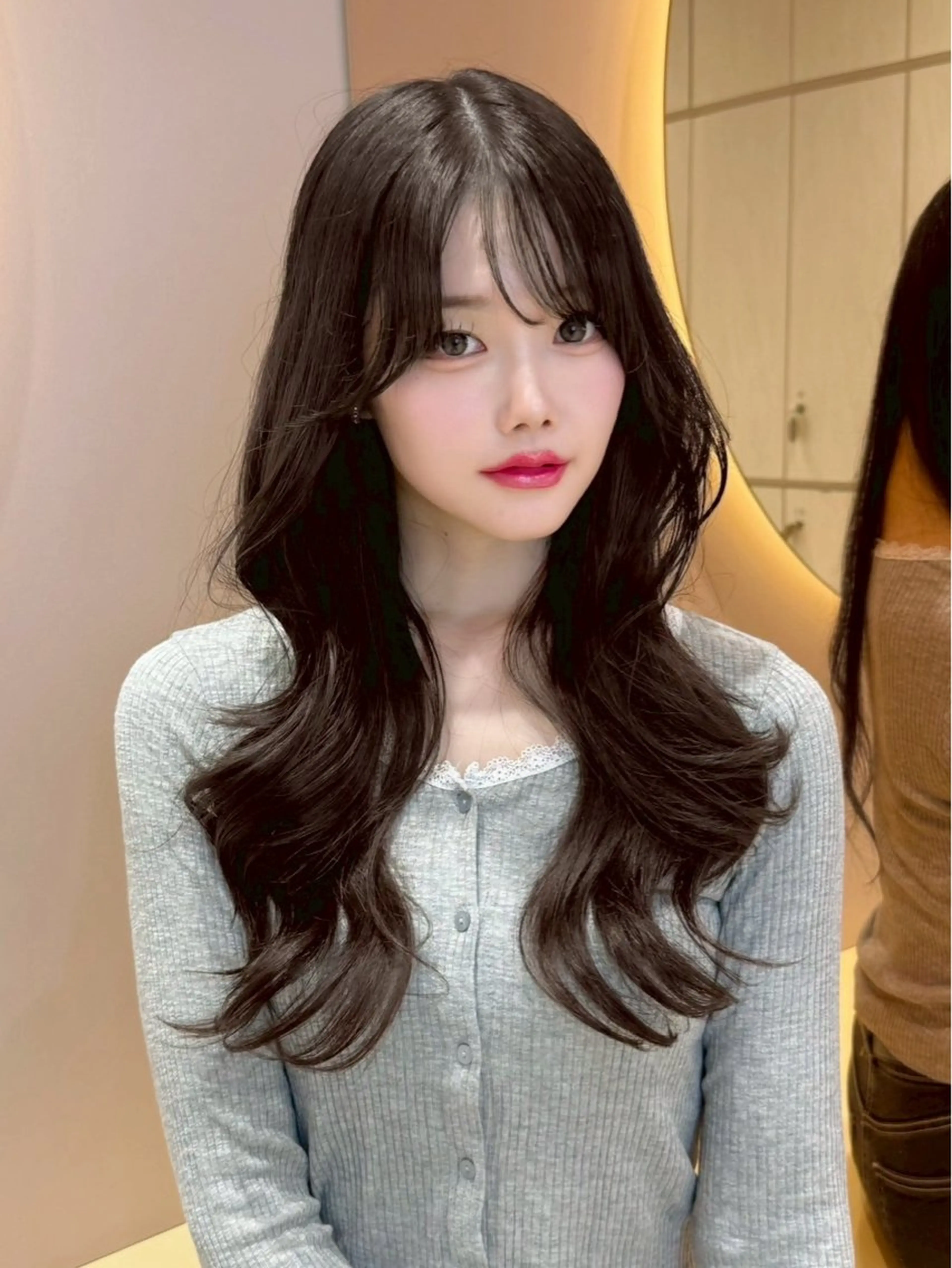 ロング 大宮🤍縮毛矯正 レイヤー🪽なるのヘアスタイル