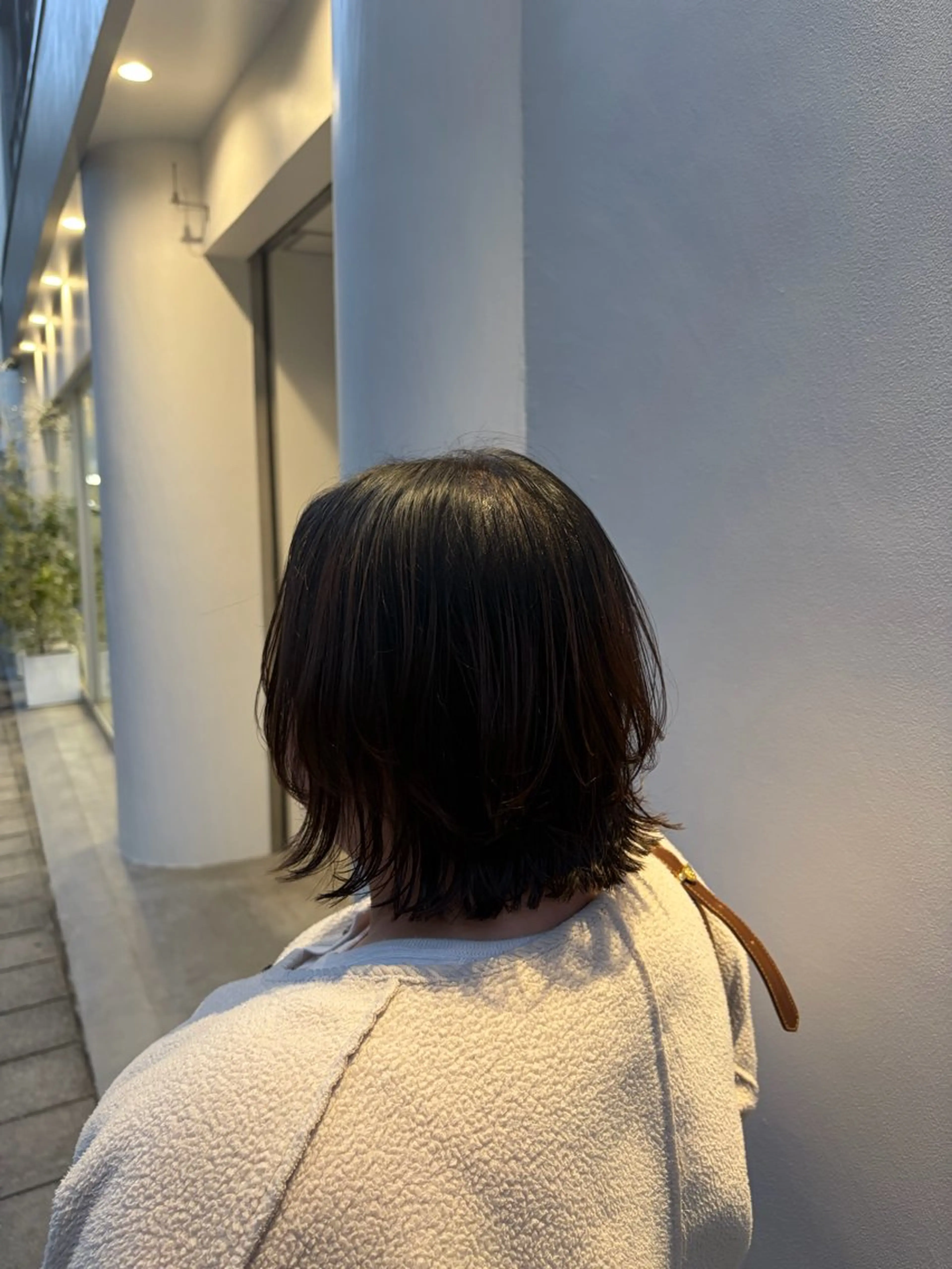 ミディアム ミディアムレイヤー ボブ レイヤーカット きたはら あおいのヘアスタイル