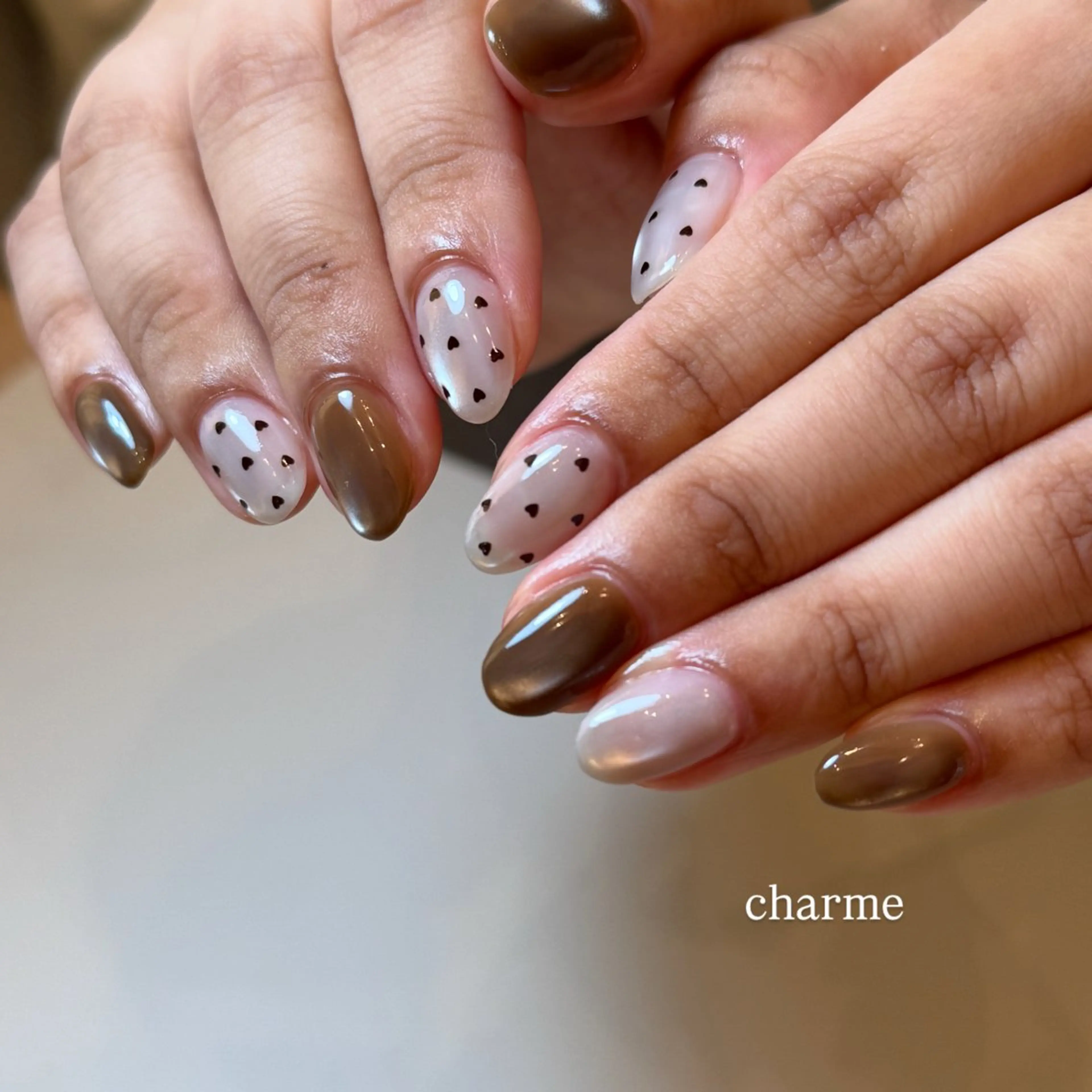 ネイル ハンドネイル フットネイル nailsalon charmeのネイルデザイン
