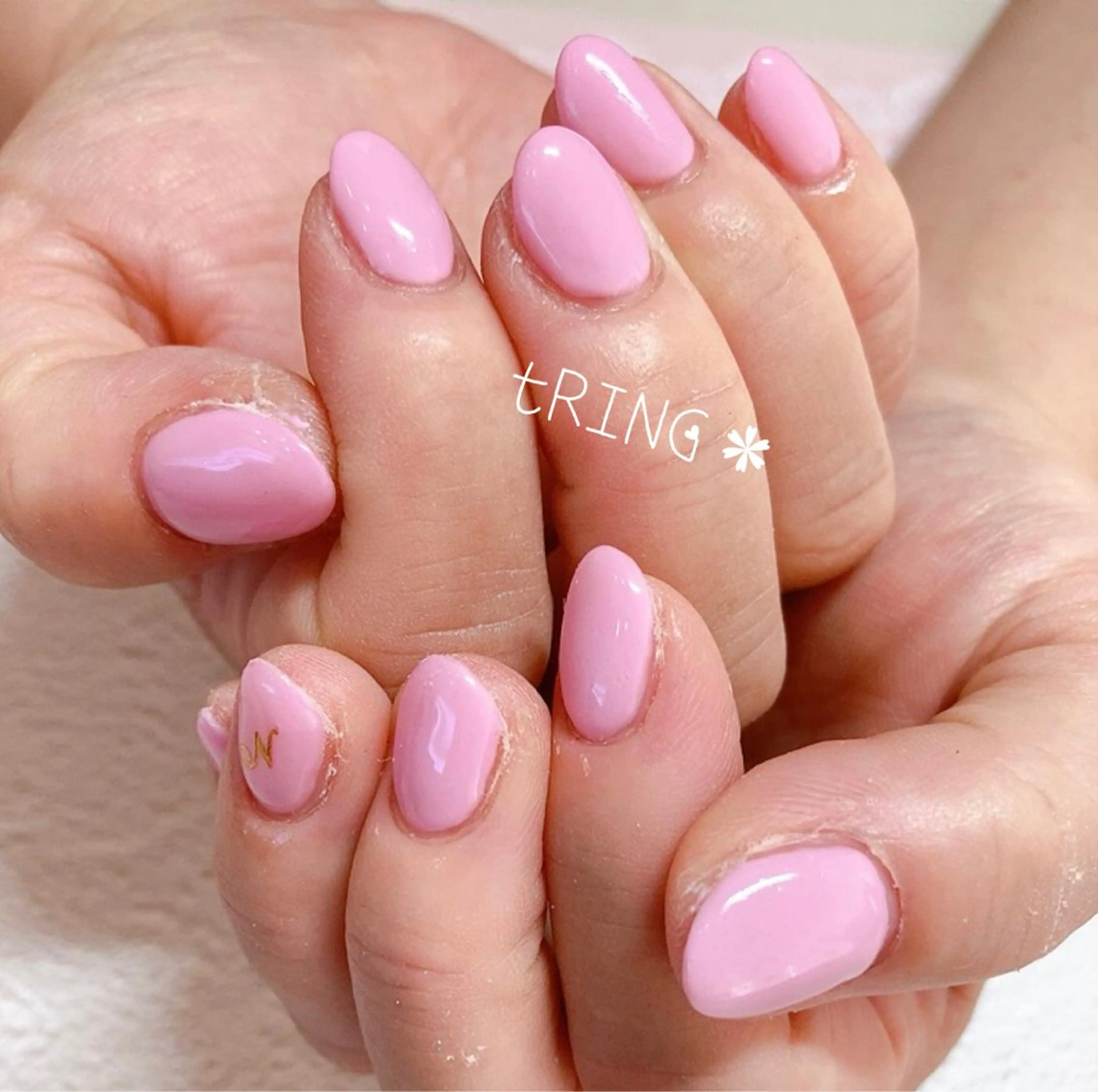 ネイル ハンドネイル tRING＊ しいの木台のネイルデザイン