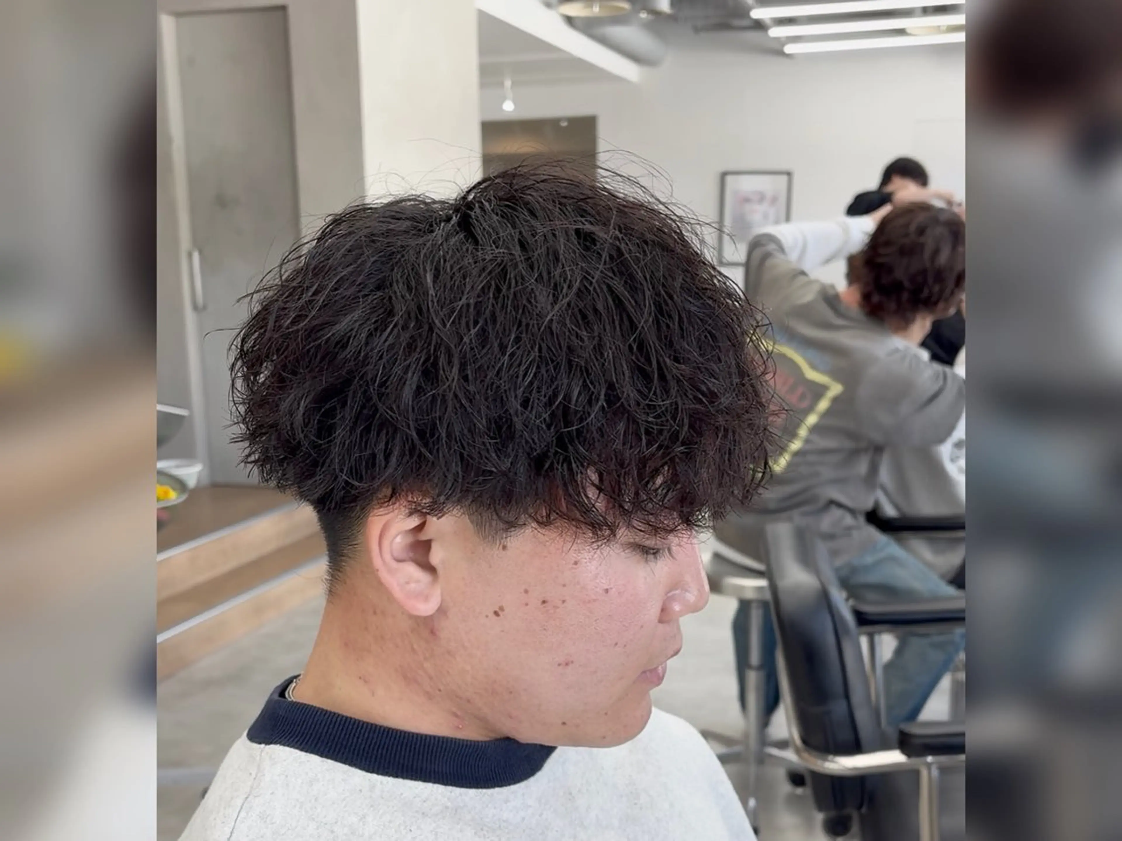 ショート メンズ カット パーマ メンズパーマ/新潟/ 万代／田崎亮🌟のヘアスタイル