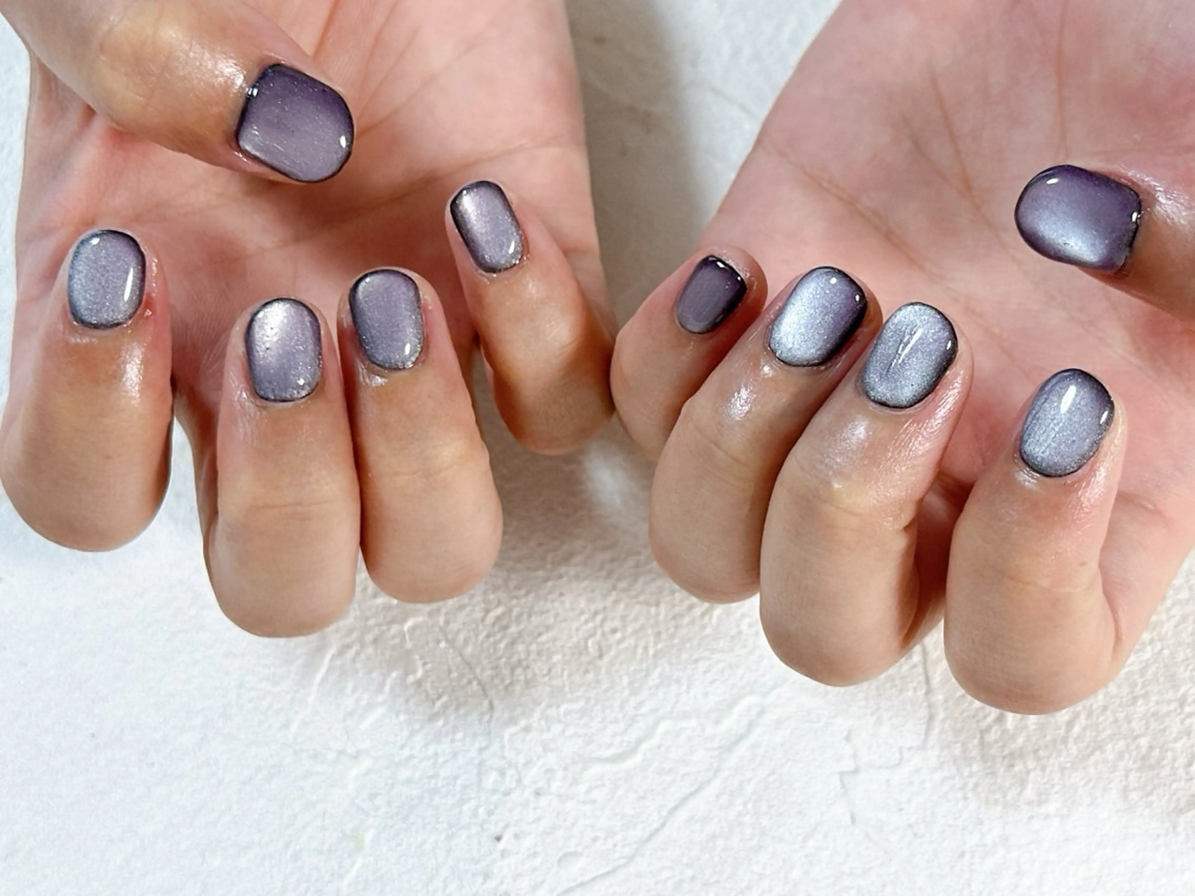 ネイル オーロラネイル フットネイル フレンチネイル ジェルネイル キラキラネイル kiki nail たまプラーザのネイルデザイン