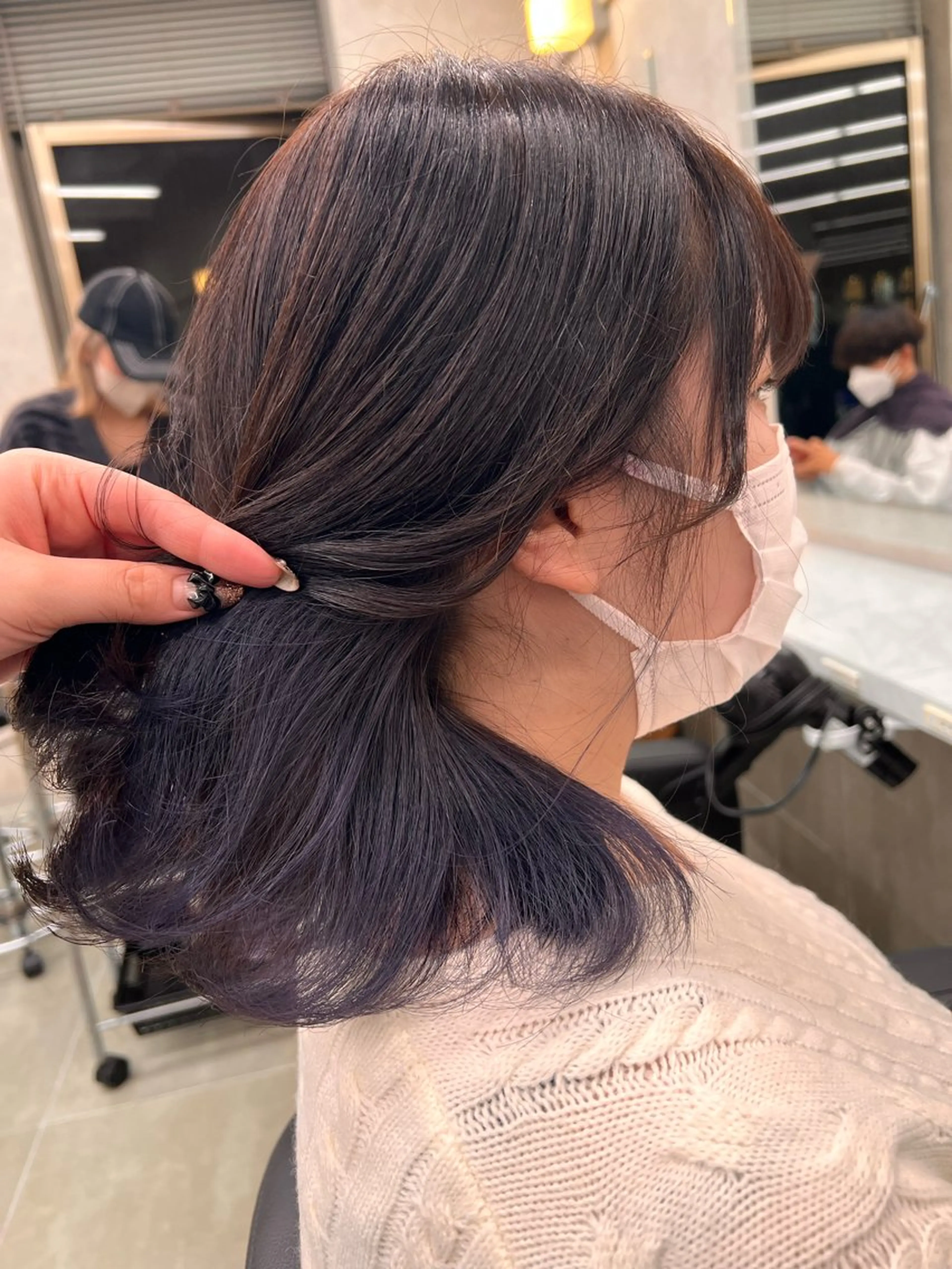 セミロング 💖札幌カラー 指名No.1💖玲奈のヘアスタイル