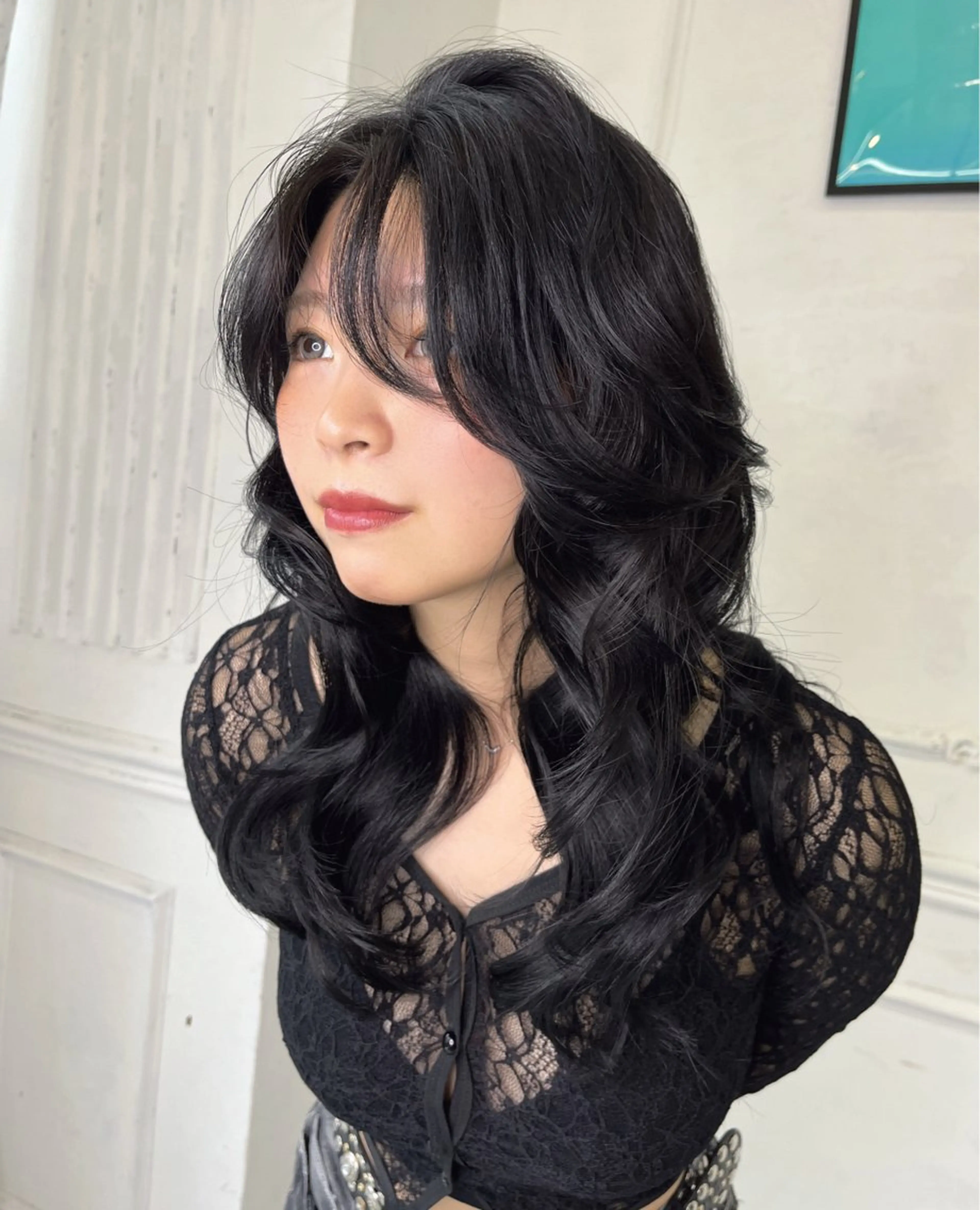 ロング カラー レイヤーカット カット ヘアカラー Maison Halu YUKIのヘアスタイル