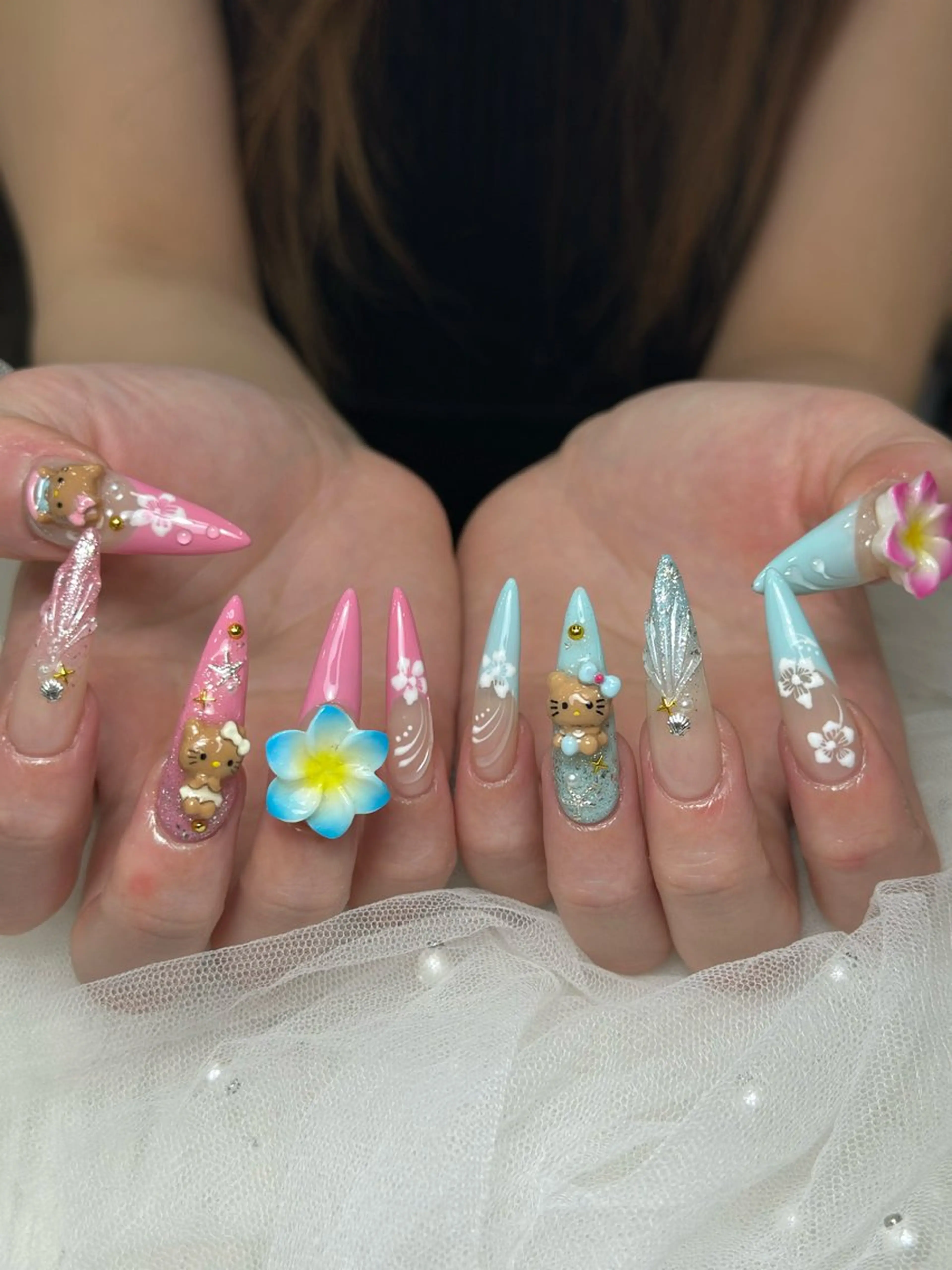 ネイル フレンチネイル グラデーション 韓国ネイル マグネットネイル シンプルネイル ハンドネイル CoMo Nailのネイルデザイン