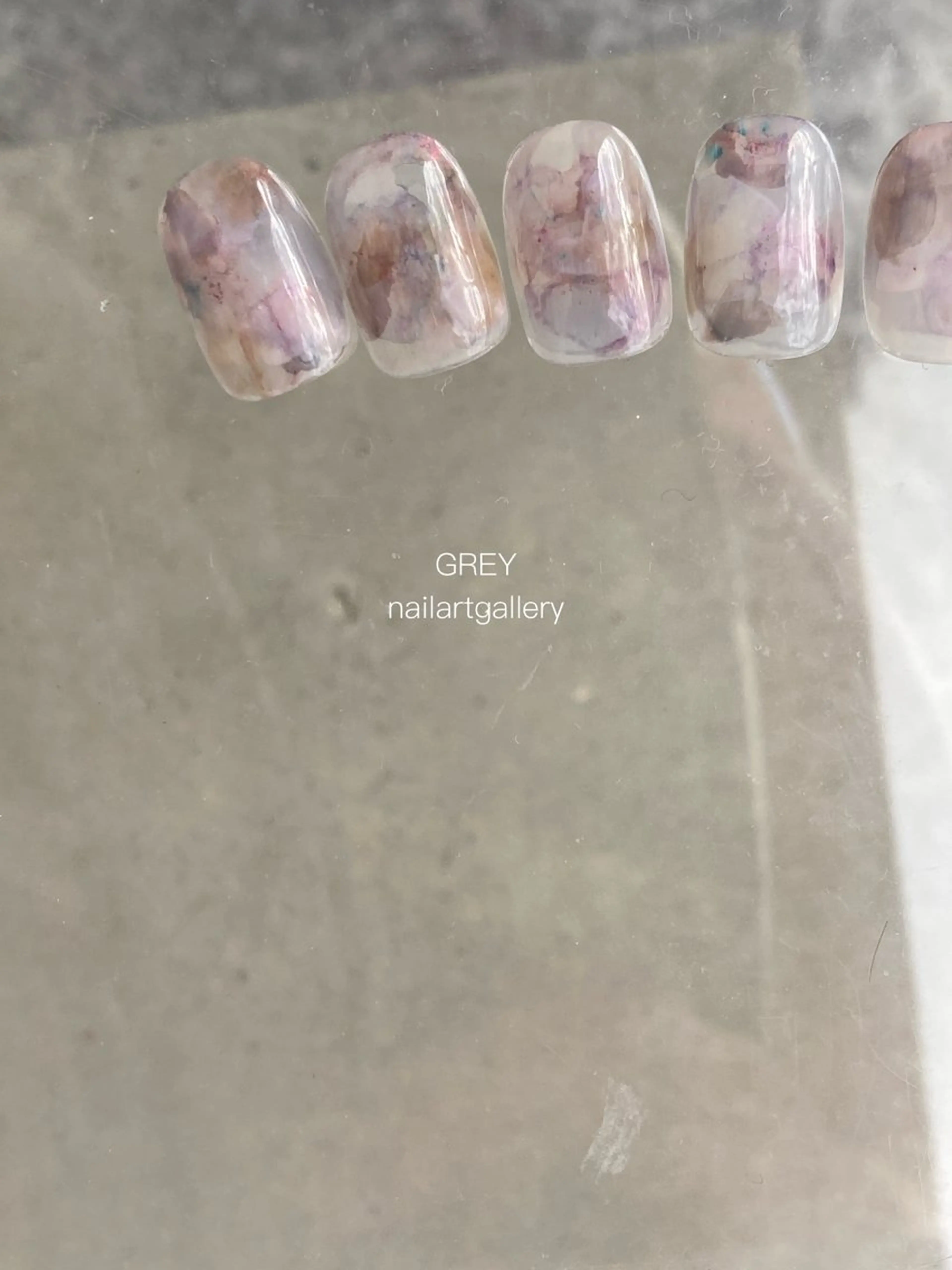 ネイル アートネイル 【GREY】 TAIRAのネイルデザイン
