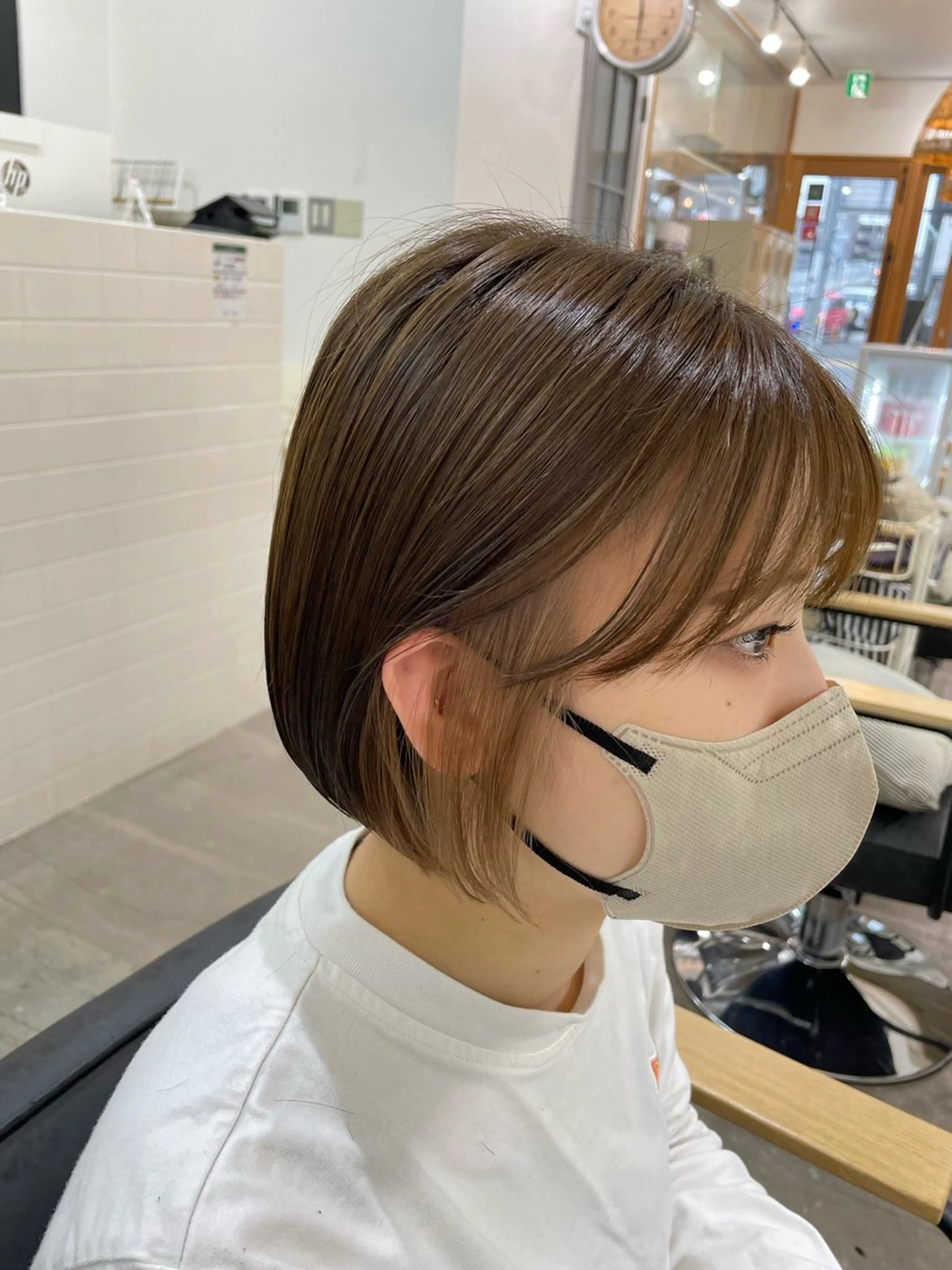 ミディアム カット ヘアカラー トリートメント SUNC/🤎 オオクマ　カナエ🤎のヘアスタイル