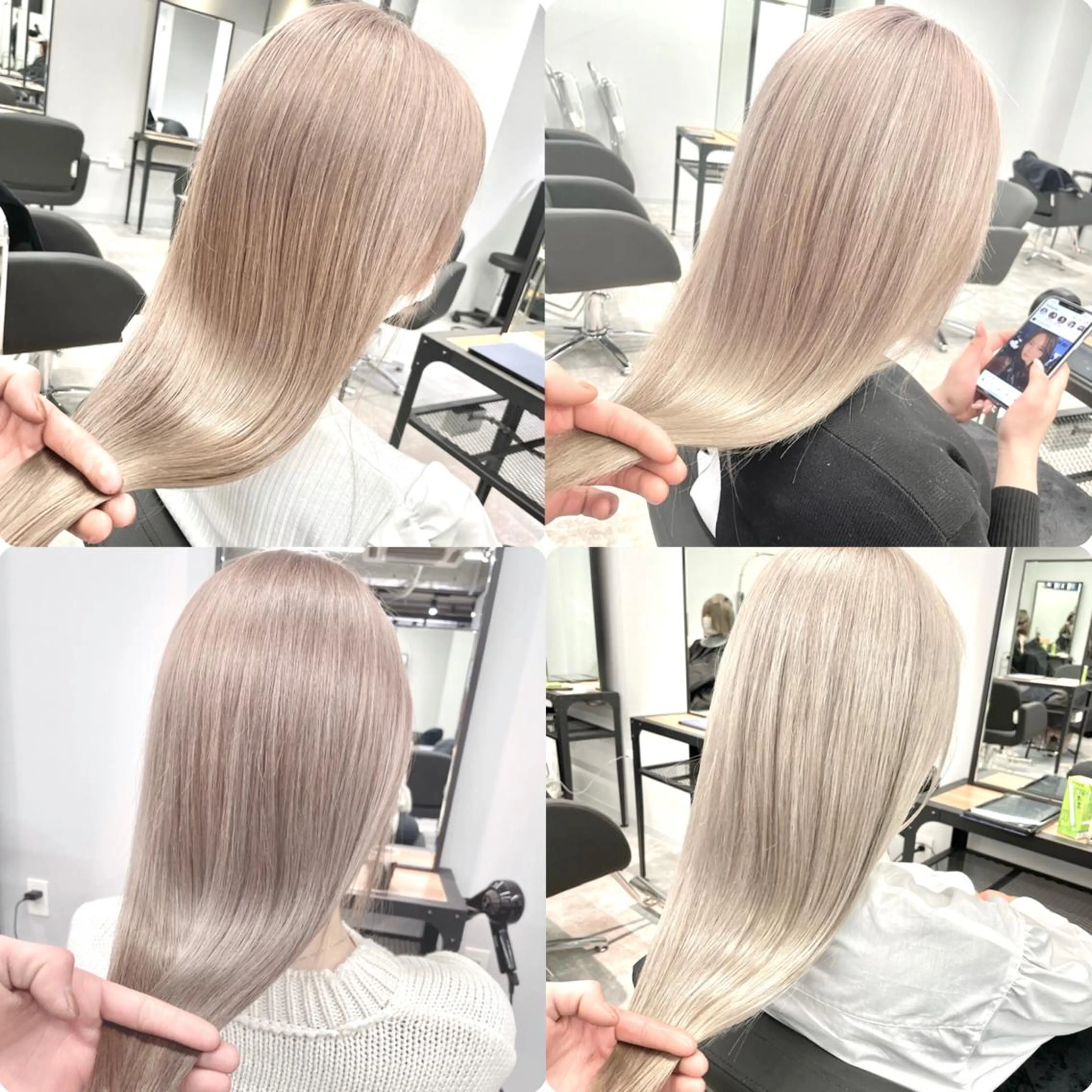 ロング カラー ハイトーンカラー ヘアカラー トリートメント MiL所属・✨ハイトーン✨ 濱田知孝のヘアスタイル