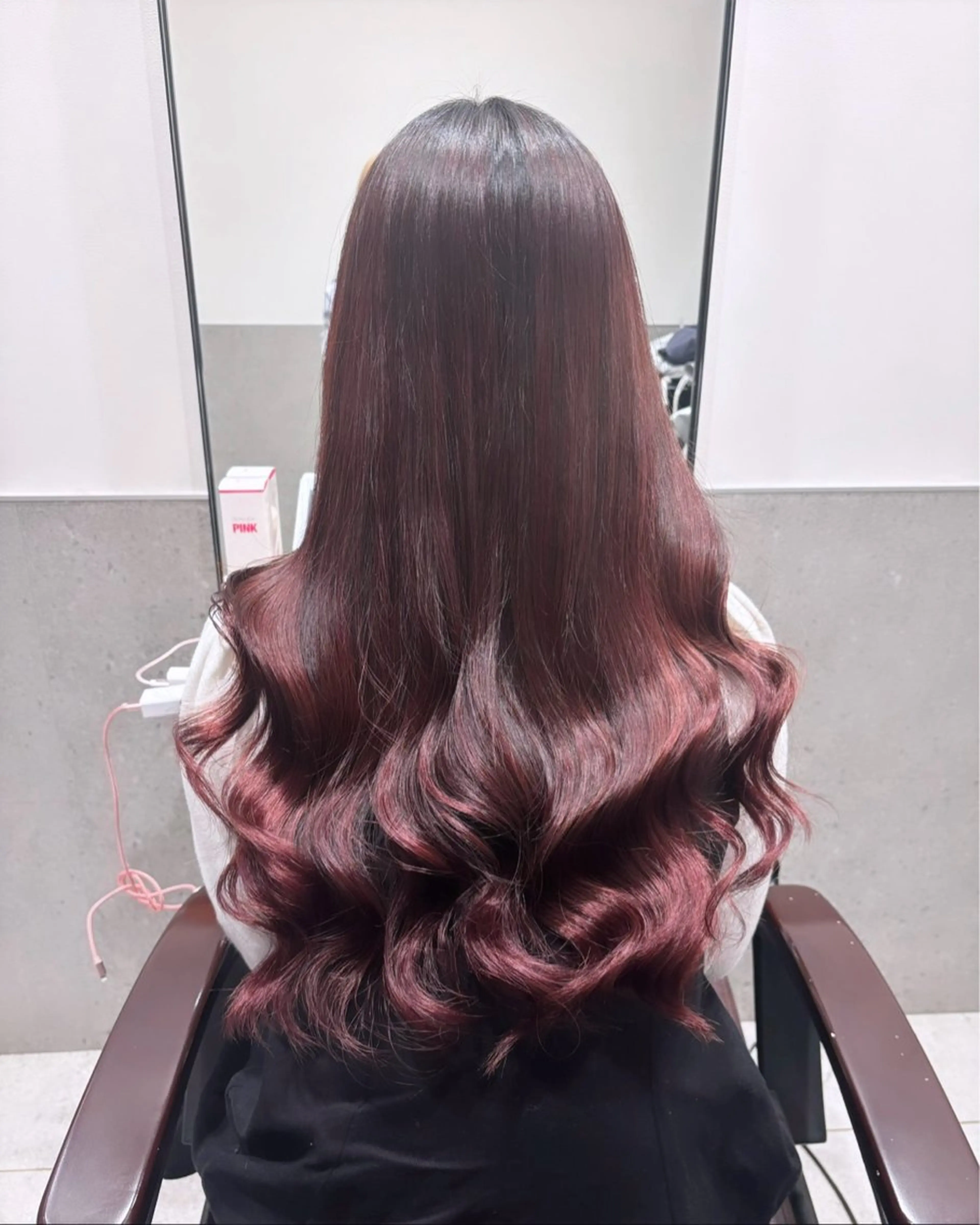 ロング カラー カット ヘアカラー トリートメント 💗ガーリーヘア🎀 saki💗のヘアスタイル