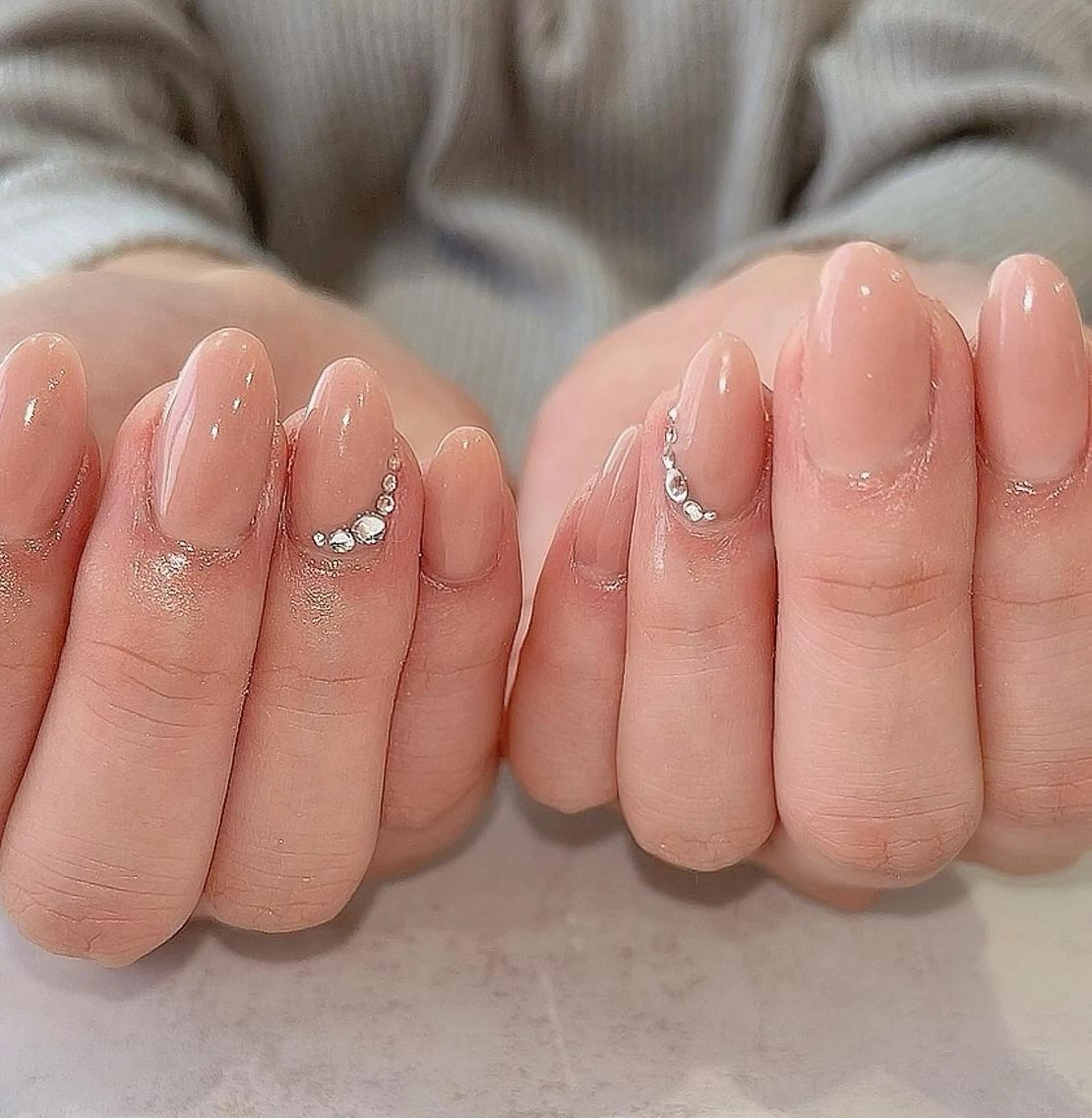 ネイル ピンク ピンクベージュ シンプルネイル NAILR rina 🎀ིྀ恵比寿のネイルデザイン