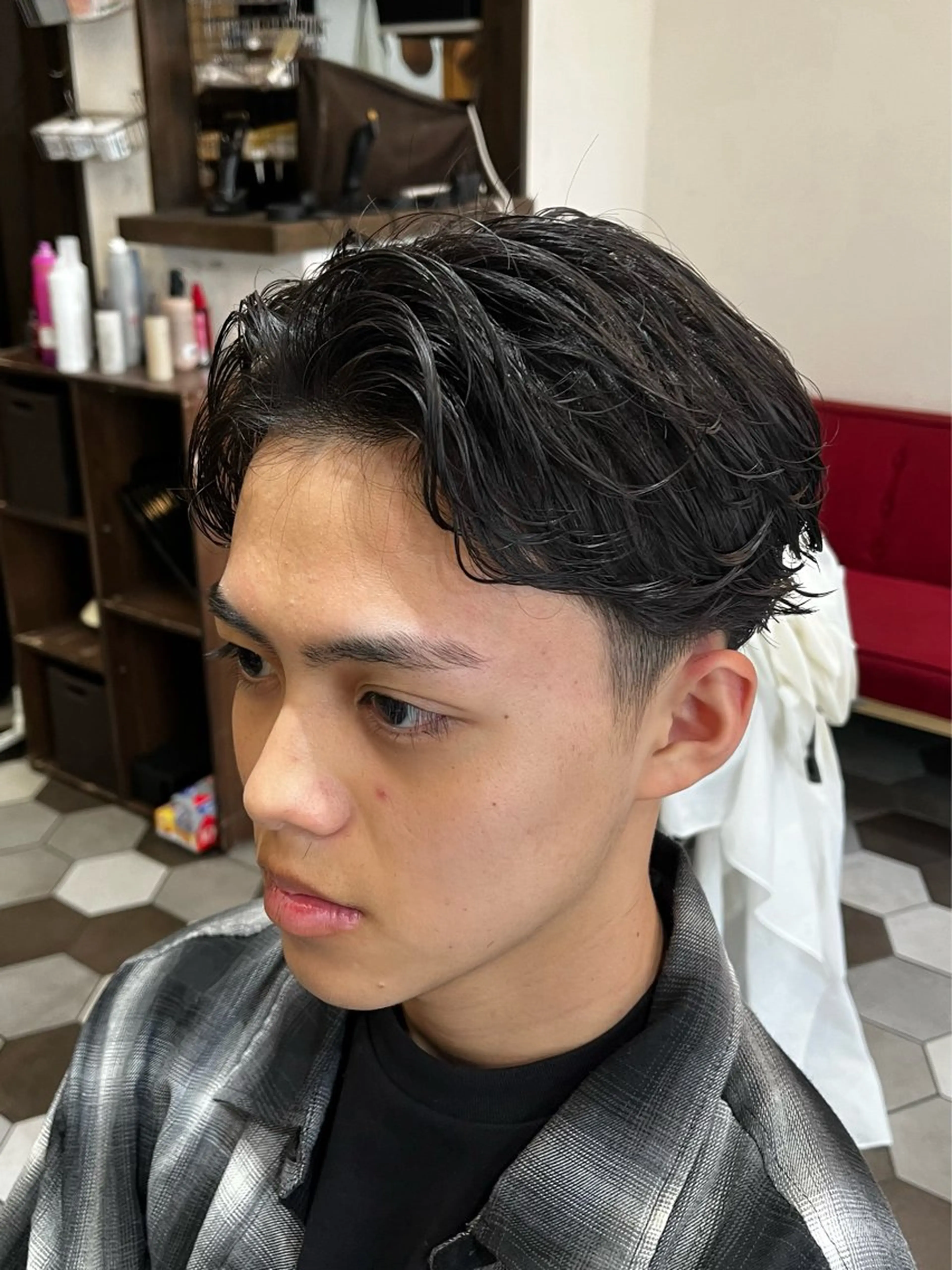 ショート パーマ メンズ 梅田/メンズ専門 /加地光尊のヘアスタイル