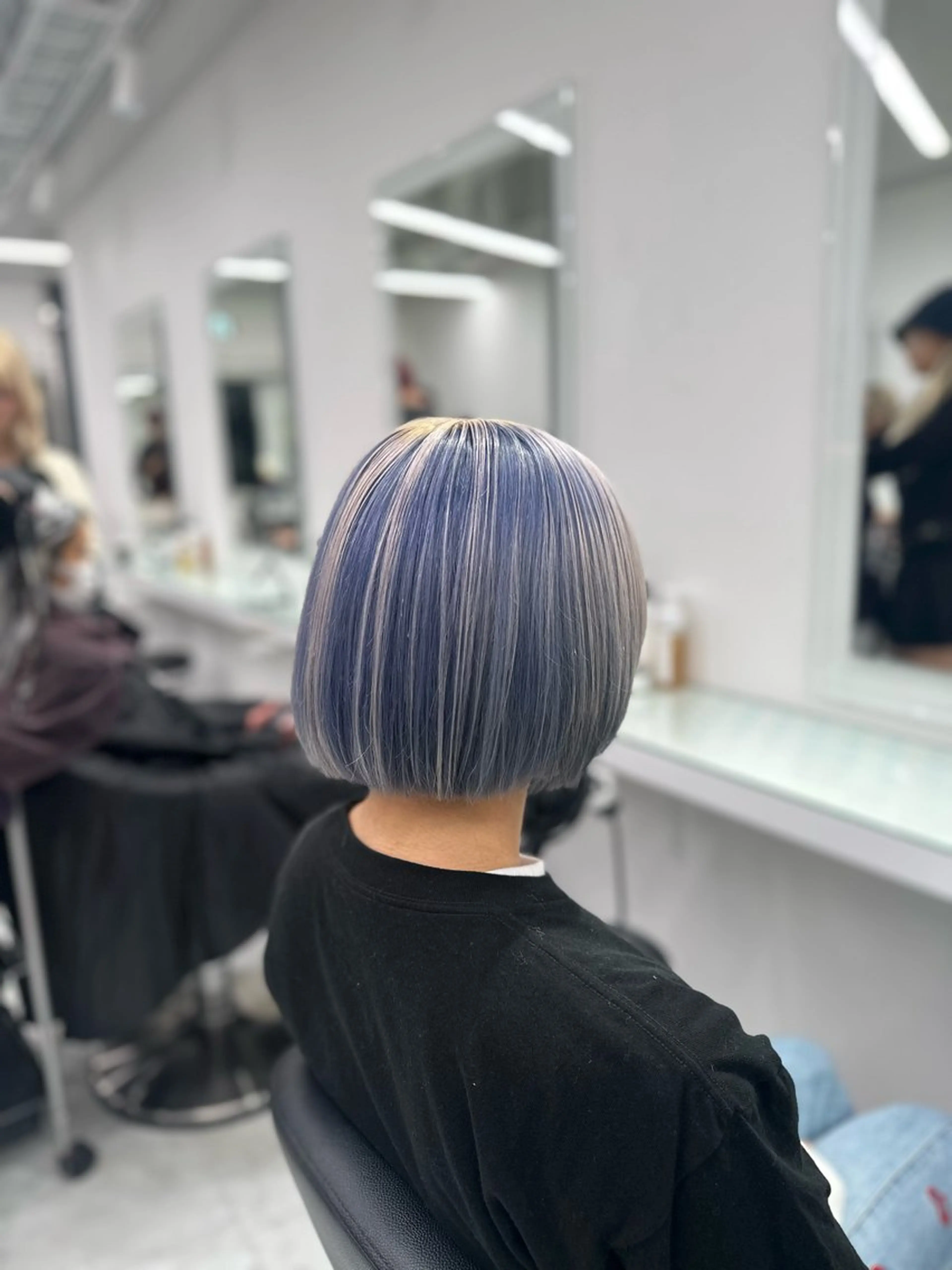 セミロング カラー ヘアカラー トリートメント ヘッドスパ ヘアセット ❄最強かわいいカラー ❄️MINA❄️のヘアスタイル