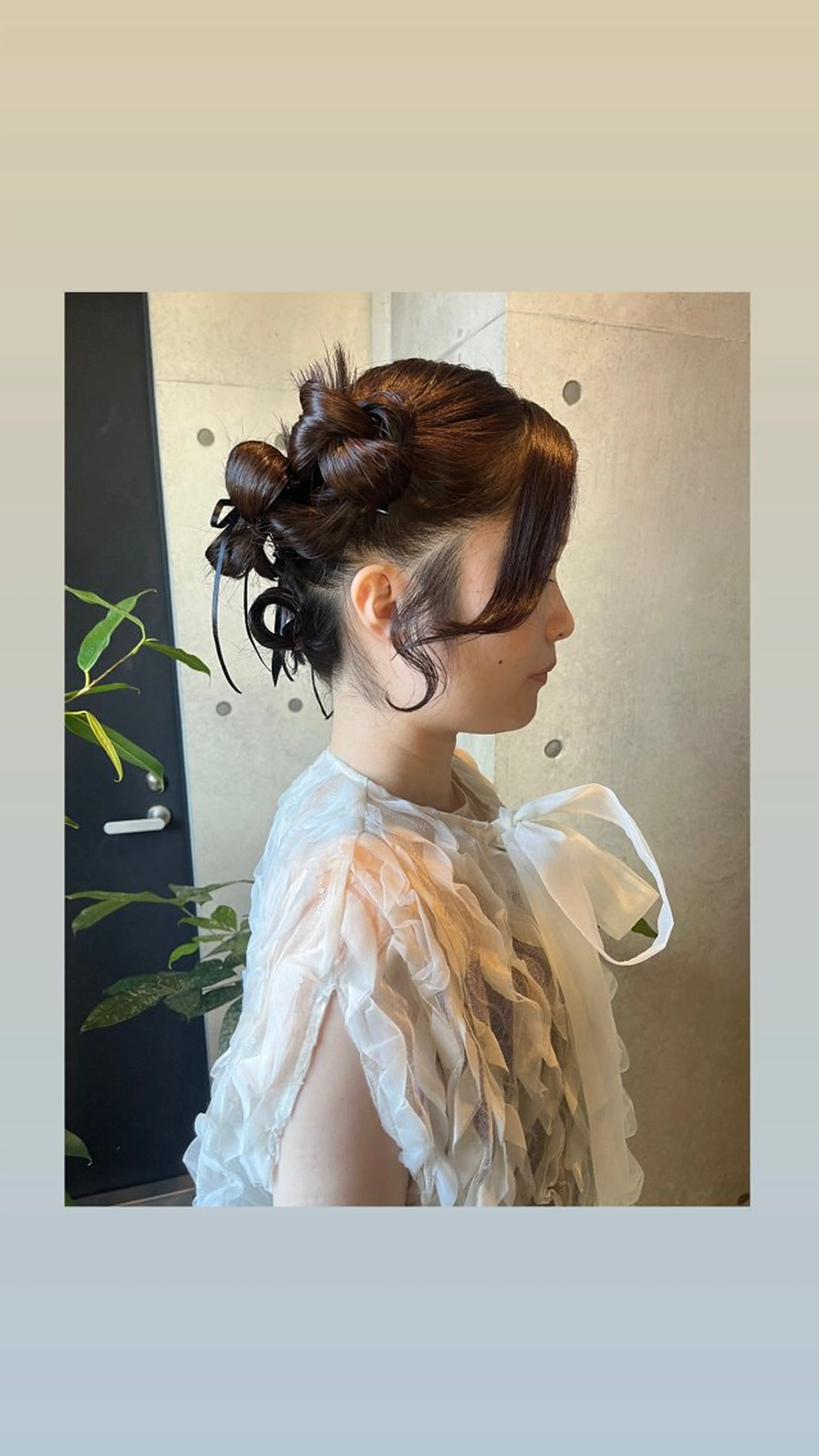 ミディアム ヘアアレンジ 広香🪽ハイトーン/ レイヤー/ヘアセットのヘアスタイル