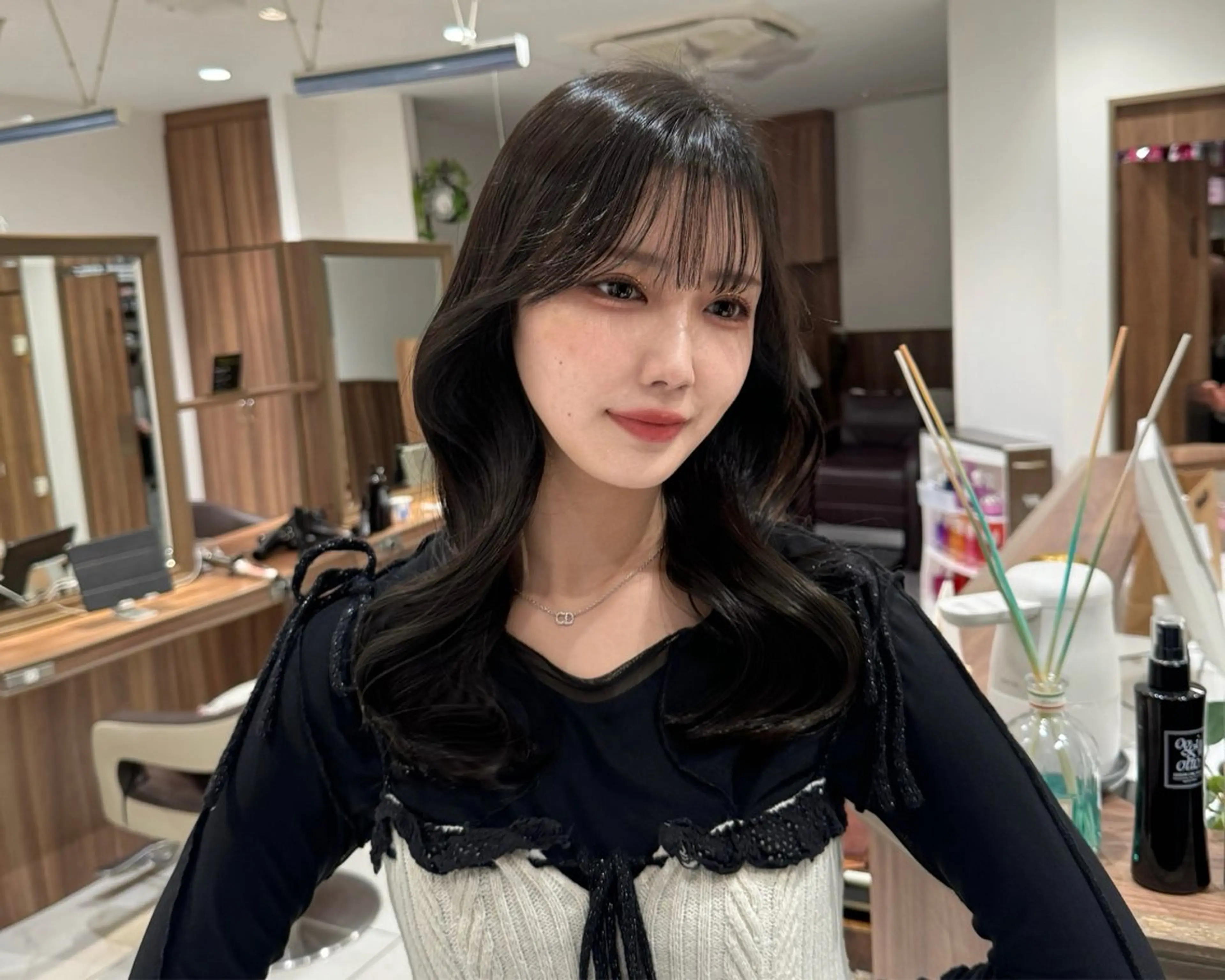 ロング カラー カット ヘアカラー トリートメント 🩷渋谷/韓国/レイ ヤー/透明感Sayaのヘアスタイル