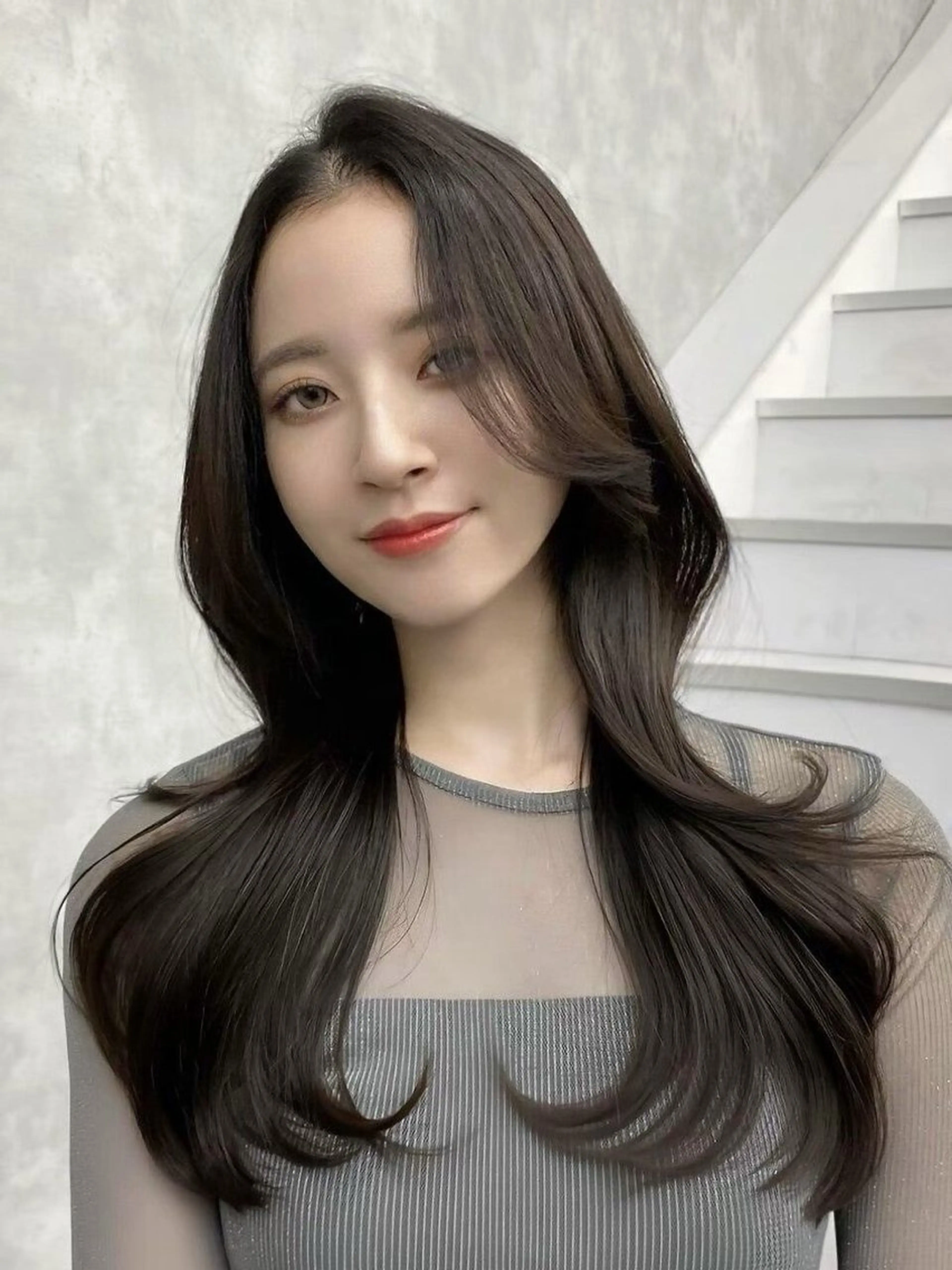 ロング 🚨メンズ曲がる 縮毛矯正りおん🚨のヘアスタイル