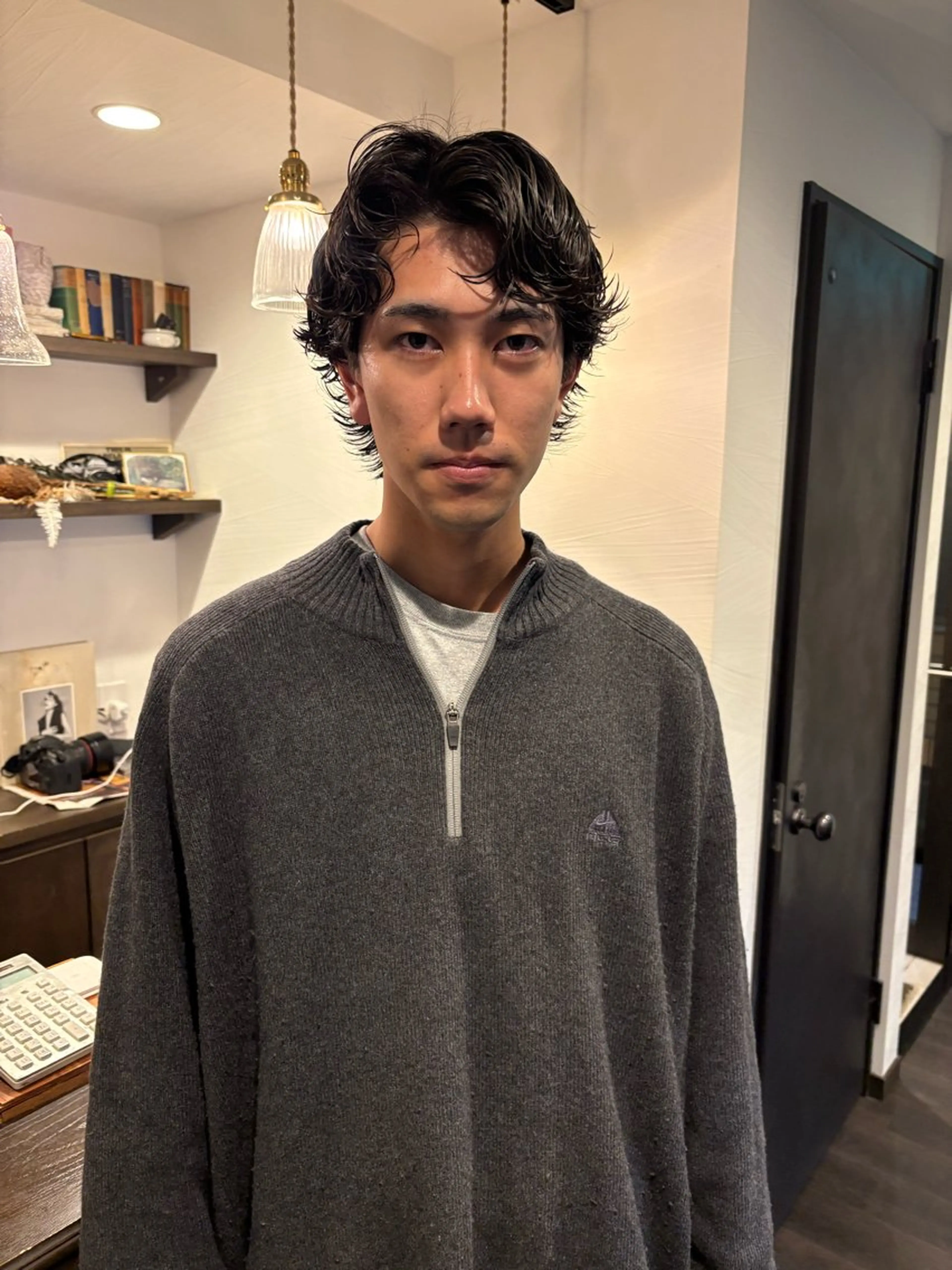 ショート メンズ カット パーマ 目黒/当日🉑/本橋 真樹のヘアスタイル