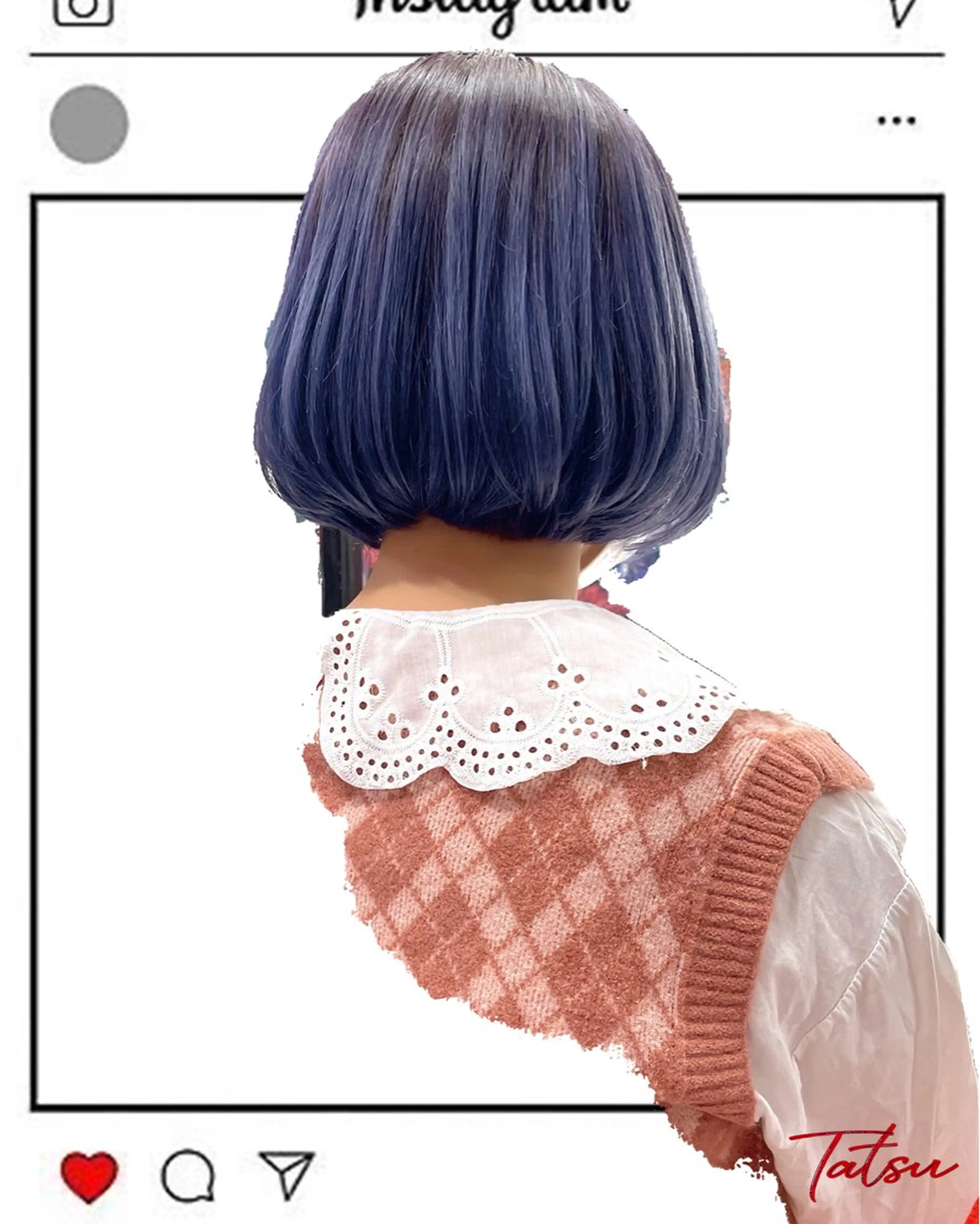 ミディアム カラー カット ヘアカラー Tatsu/newi 大分 ハイトーンのヘアスタイル