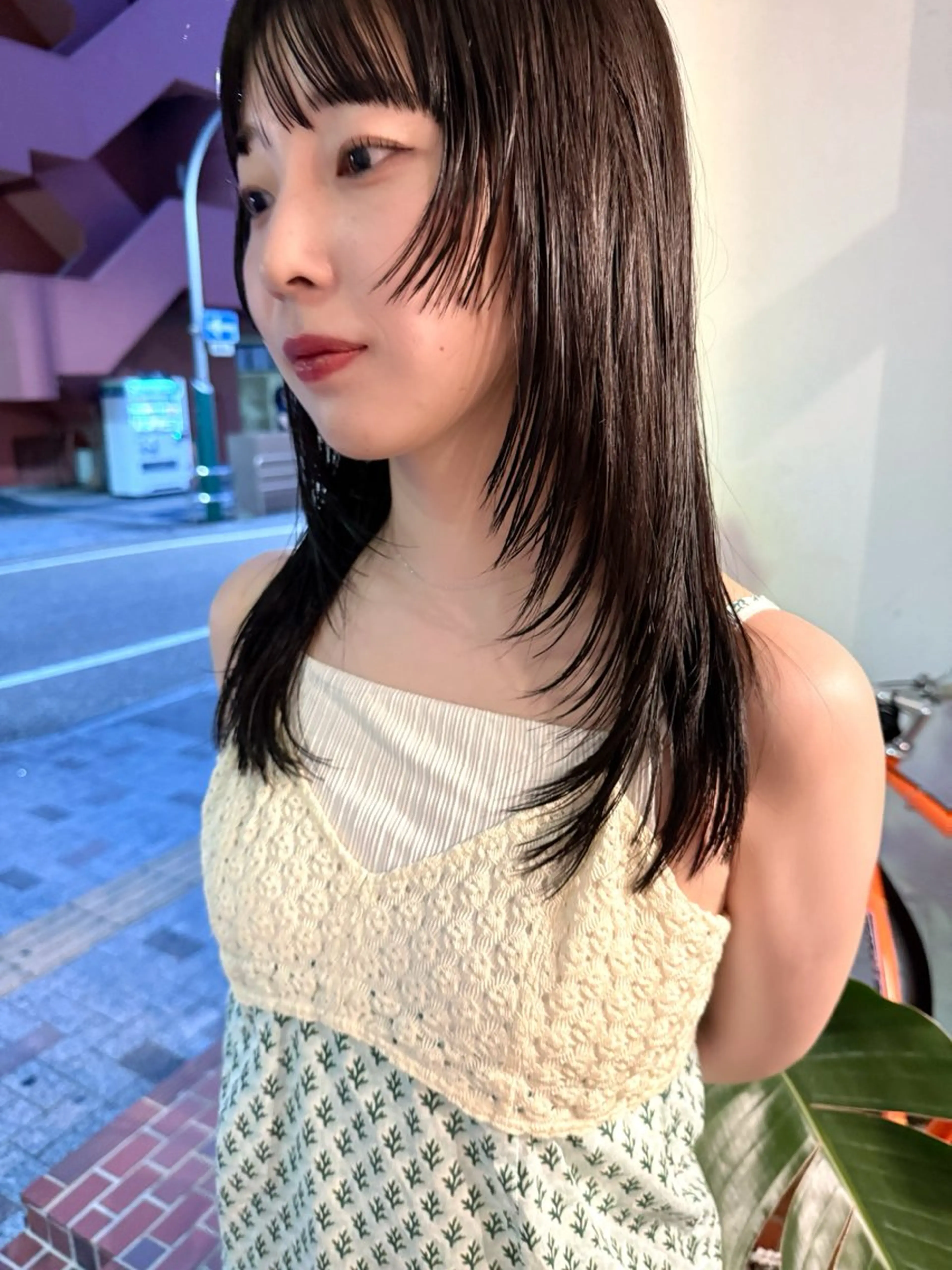 ロング カラー レイヤーカット カット ヘアカラー トリートメント muku所属・ショート/パーマ /muku サリのヘアスタイル