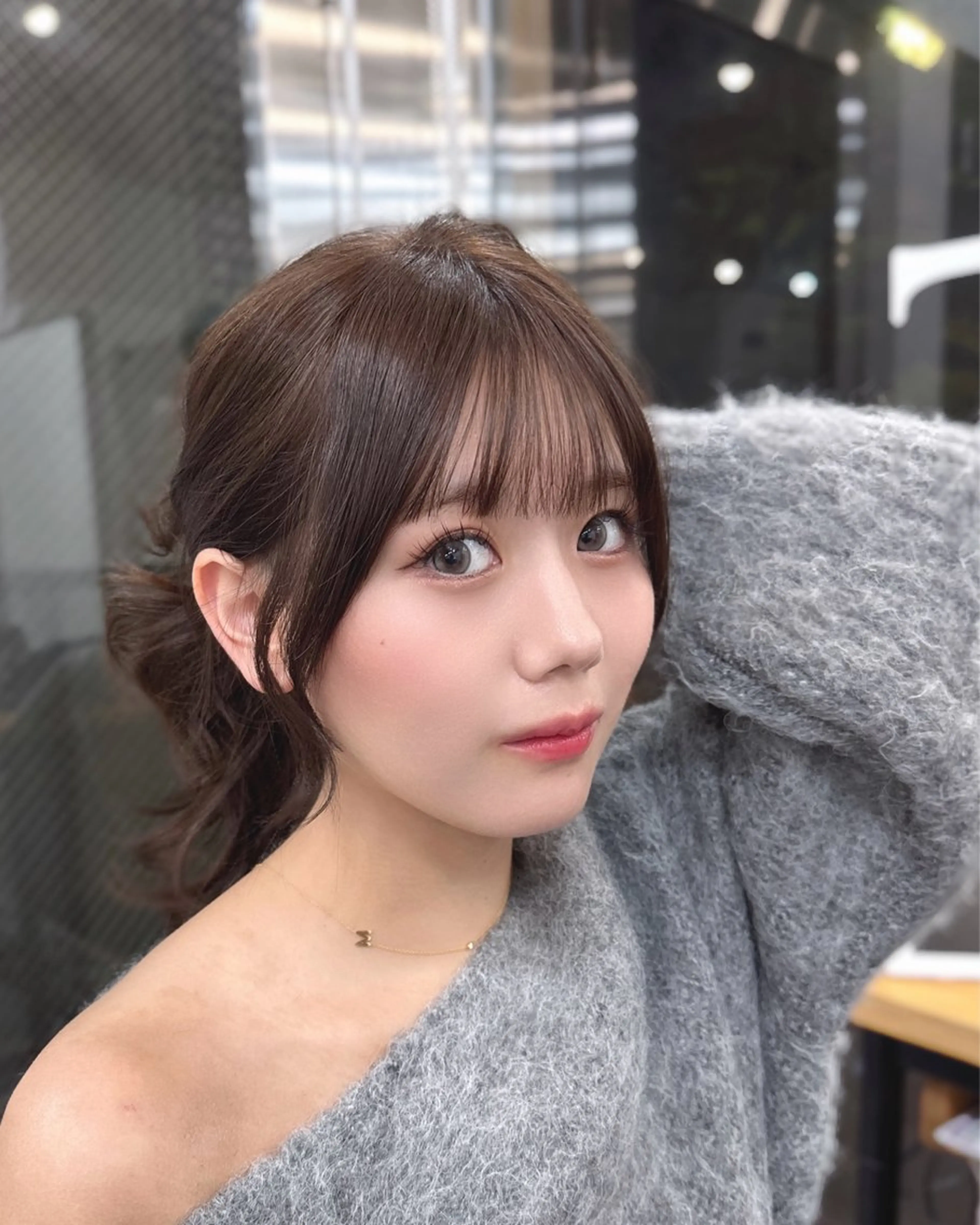 ロング のり🐼顔まわり/ 韓国/レイヤーカットのヘアスタイル