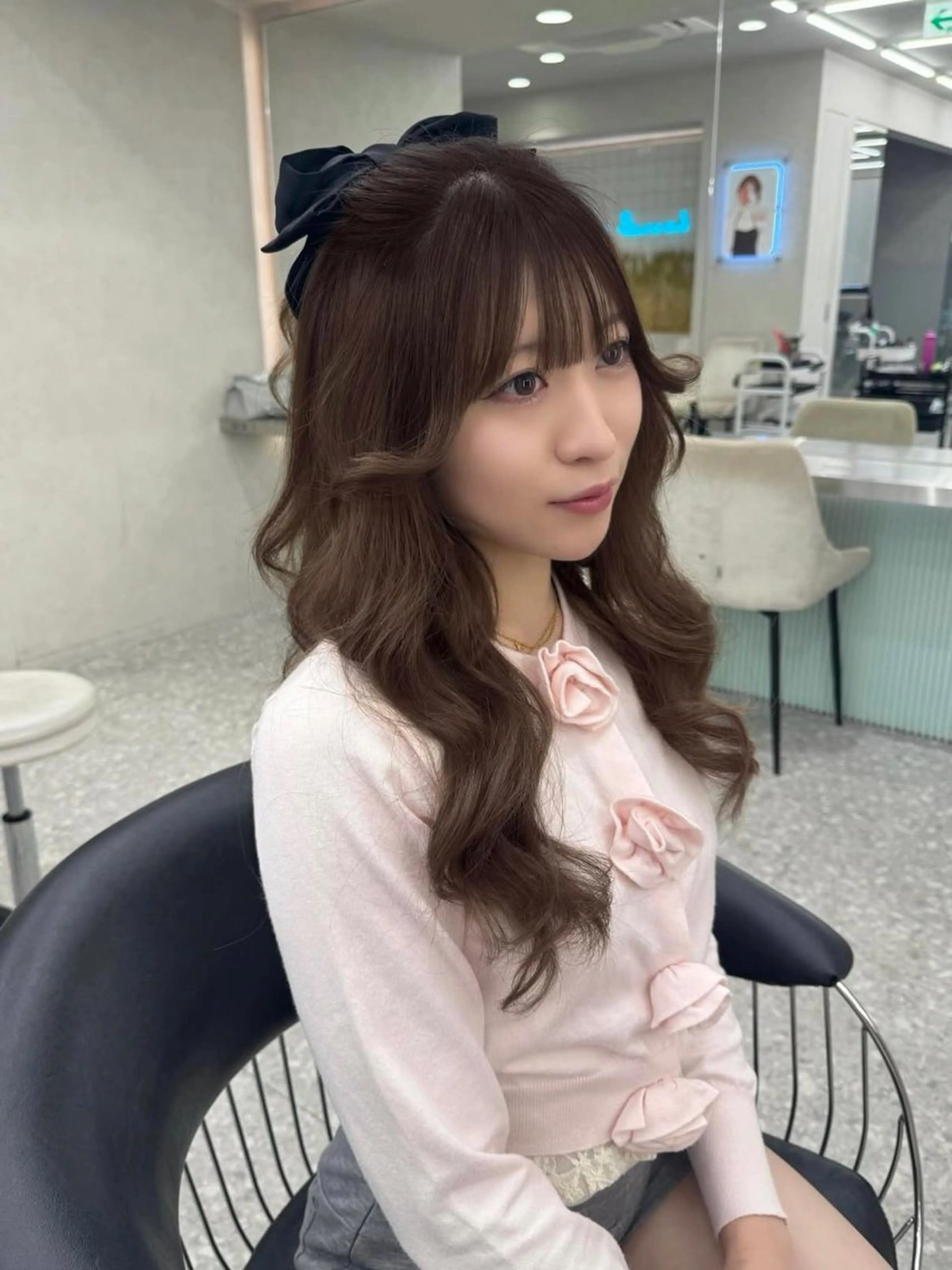 ロング カラー ヘアアレンジ カット ヘアカラー トリートメント ヘアセット はるか/ヘアアレンジ カチモリ・ゆるふわのヘアスタイル