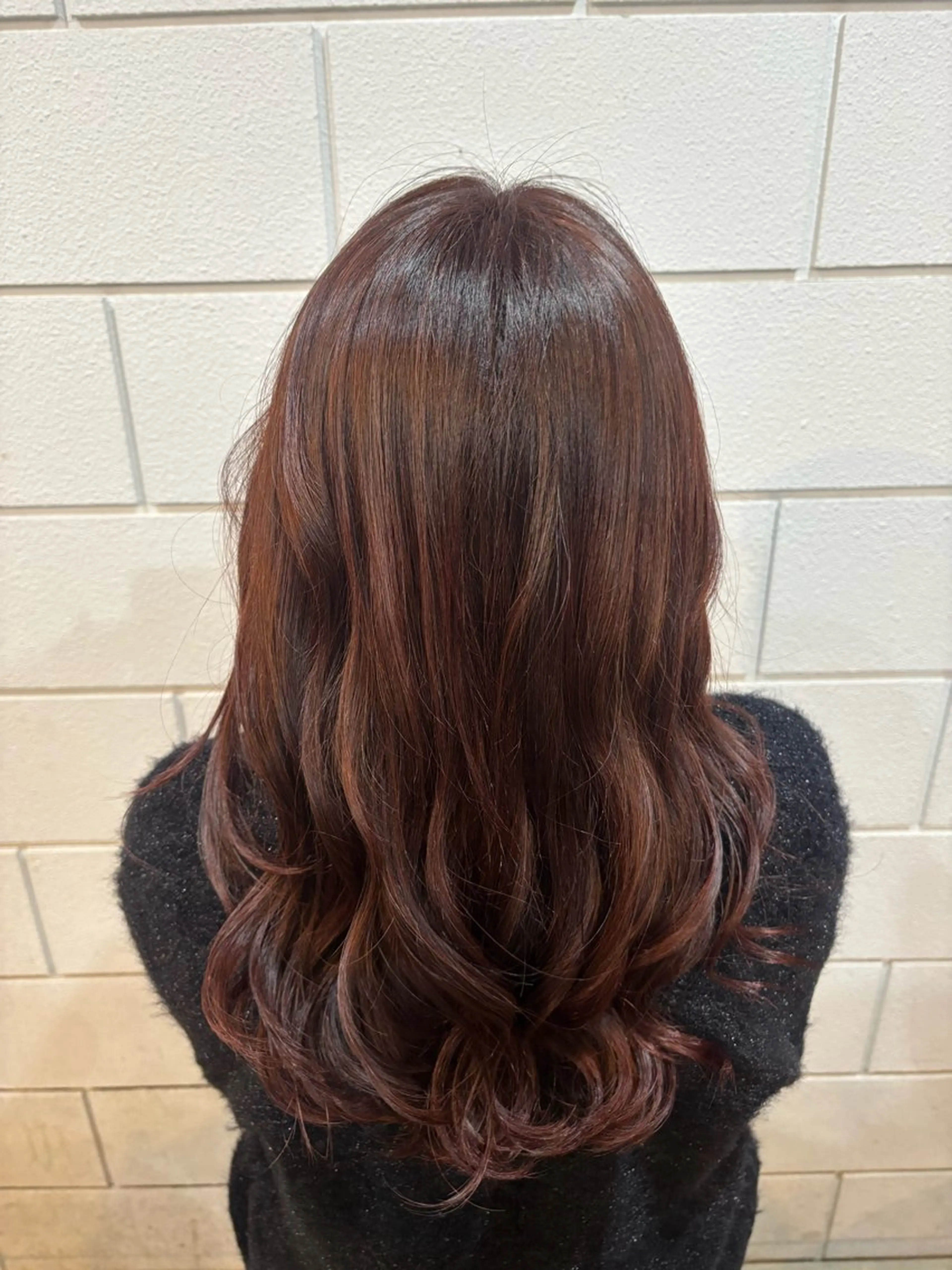 ロング カラー 平野 礼のヘアスタイル