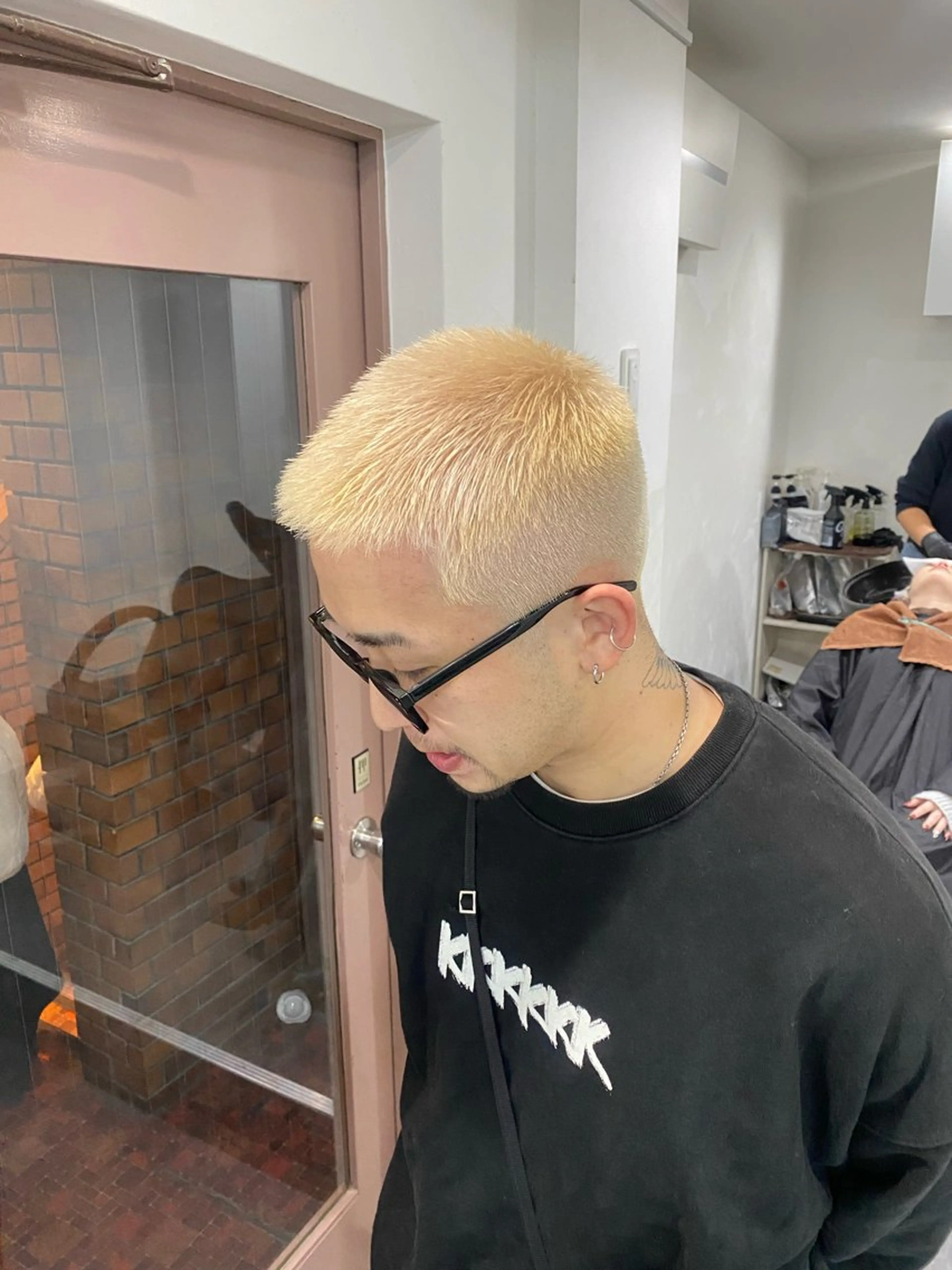 カラー ヘアカラー ヘアセット Seleneコウキ ブリーチ/ハイトーンのヘアスタイル