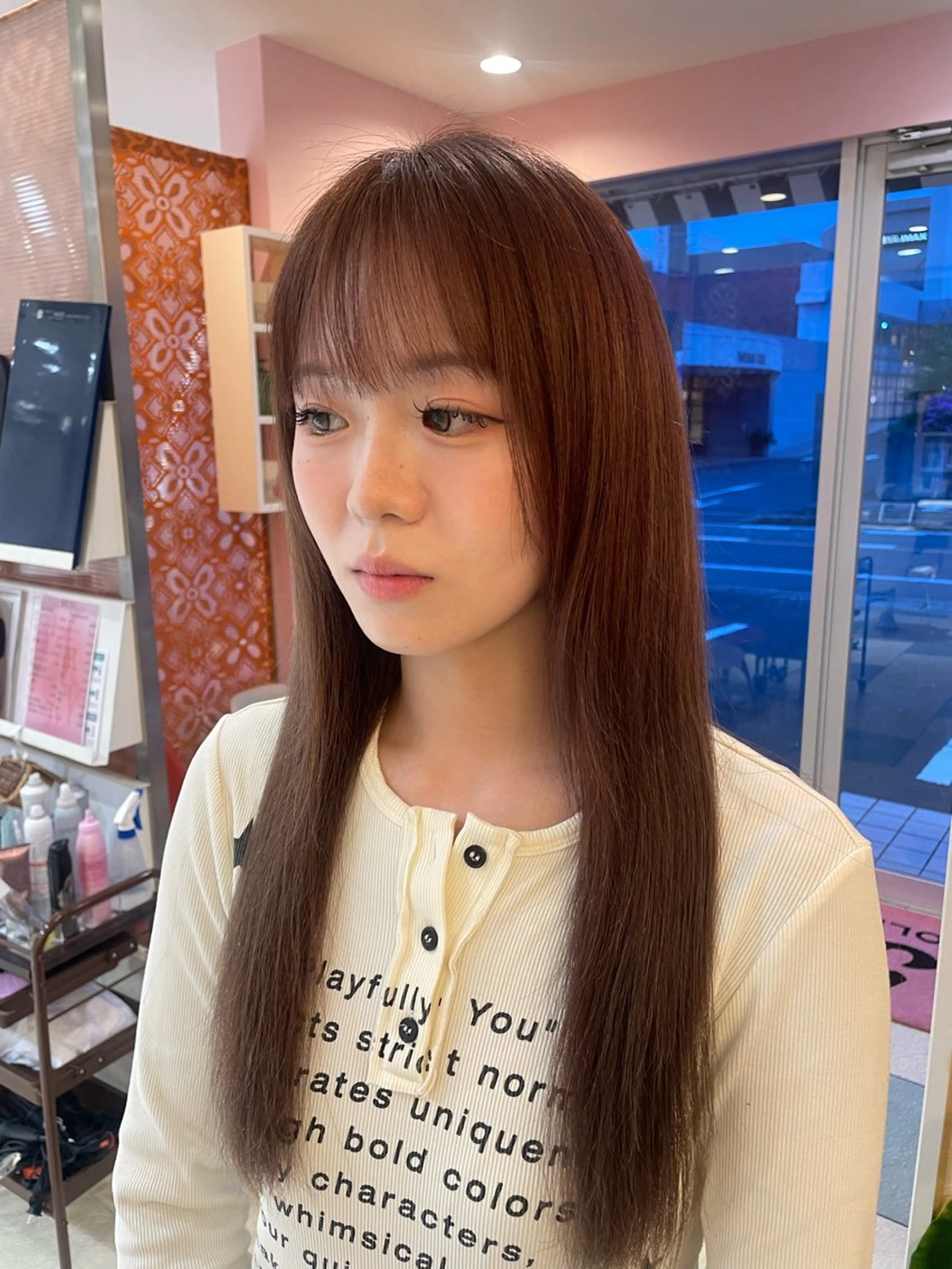 ロング カラー 池田 梨紗のヘアスタイル