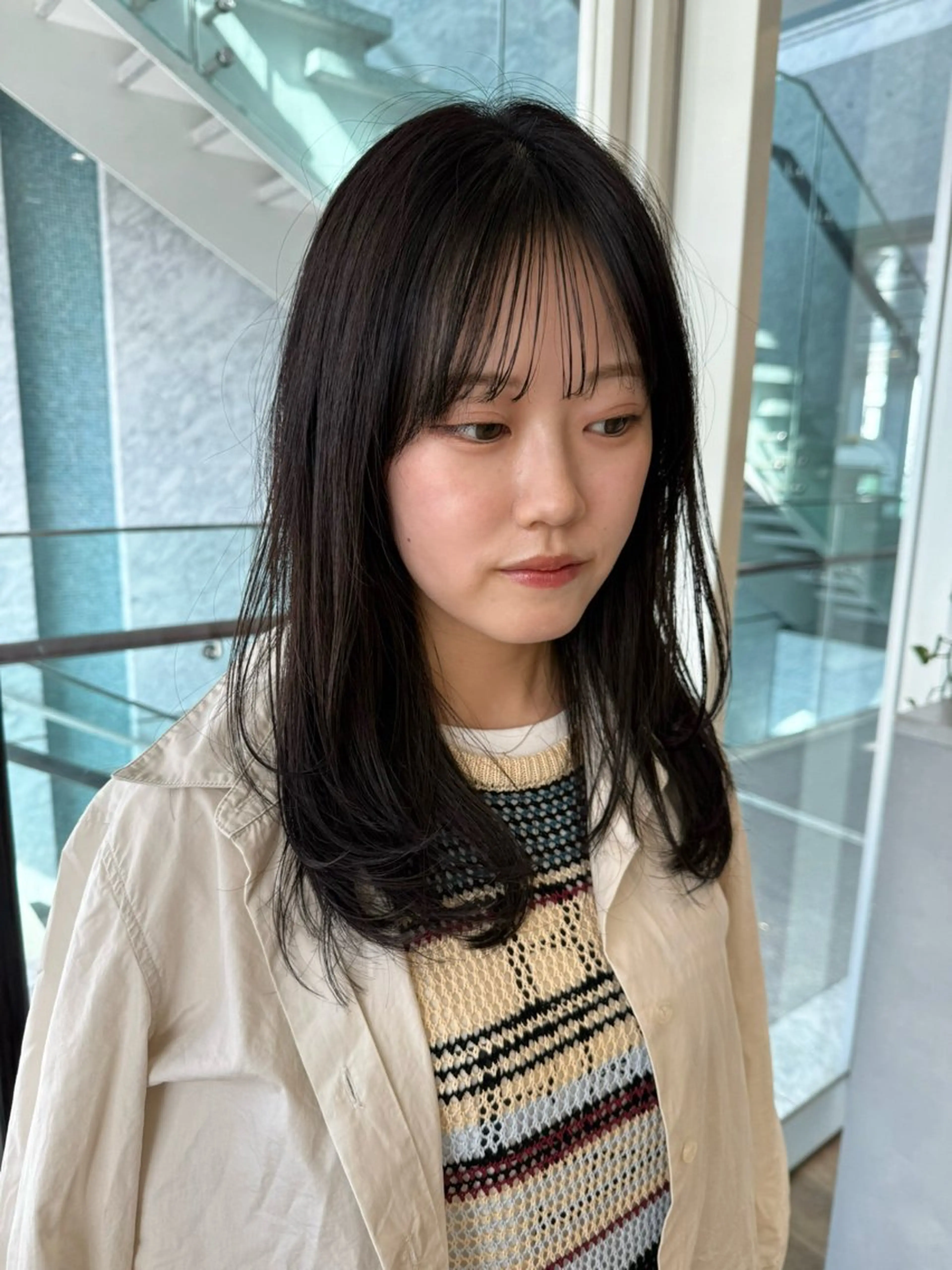 セミロング レイヤーカット 表参道SHEA Am iのヘアスタイル