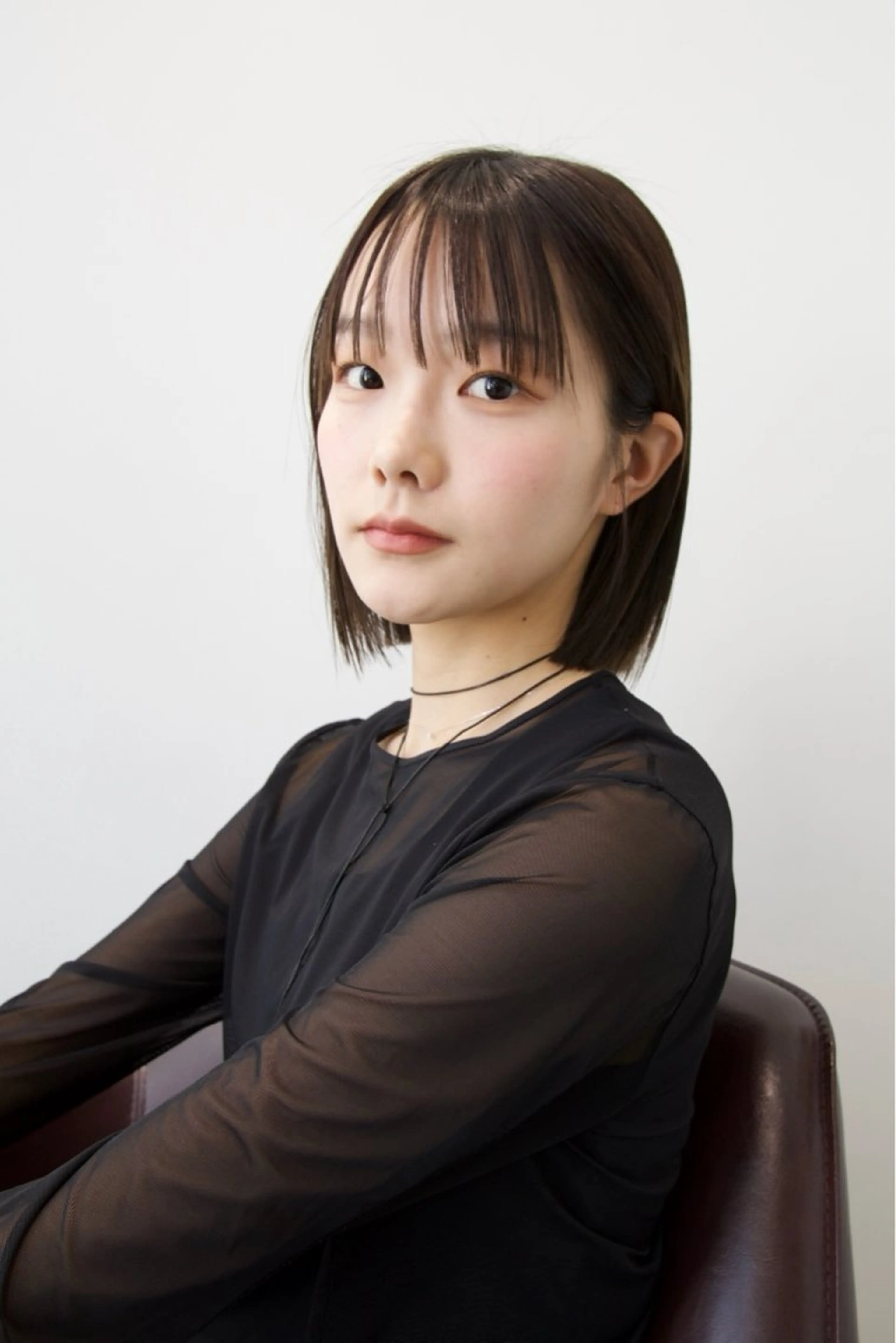 ミディアム ボブ 髪質改善 ワイドバング SAUT銀座所属・石川玲菜/ 髪質改善ボブ/メンズのヘアスタイル