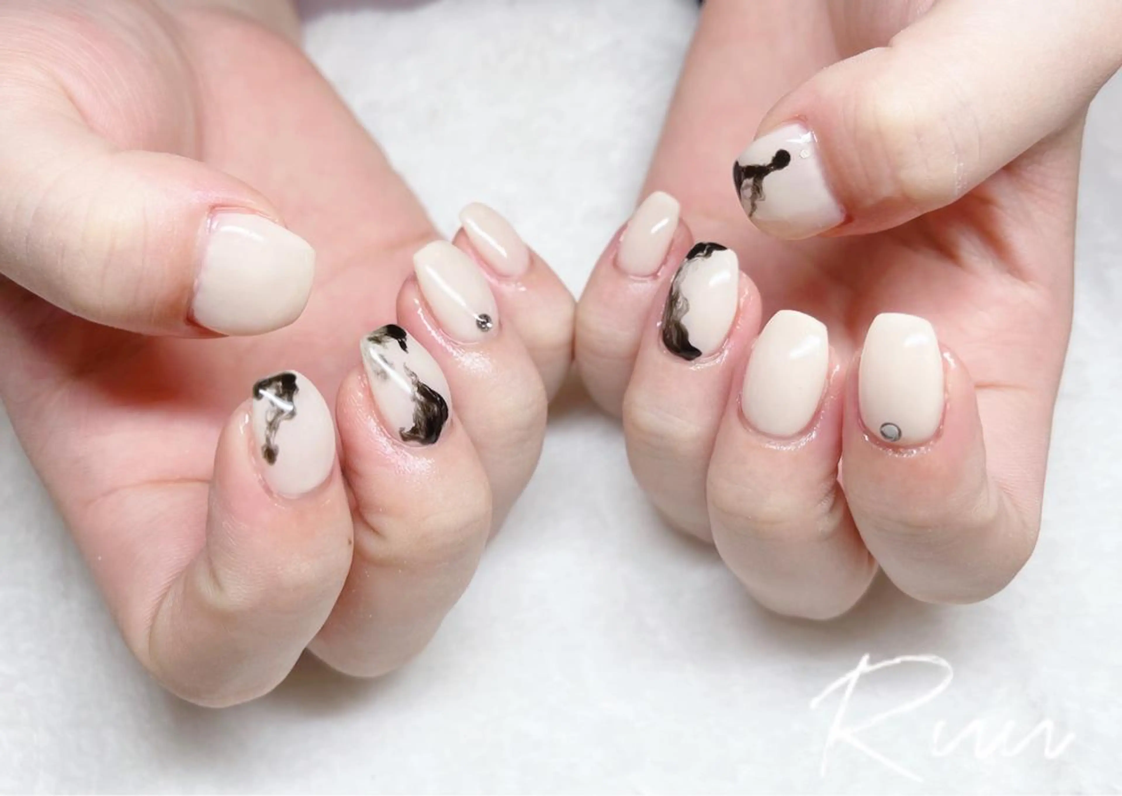 ネイル アートネイル フットネイル フレンチネイル キラキラネイル 韓国ネイル Nail salon Ruuのネイルデザイン