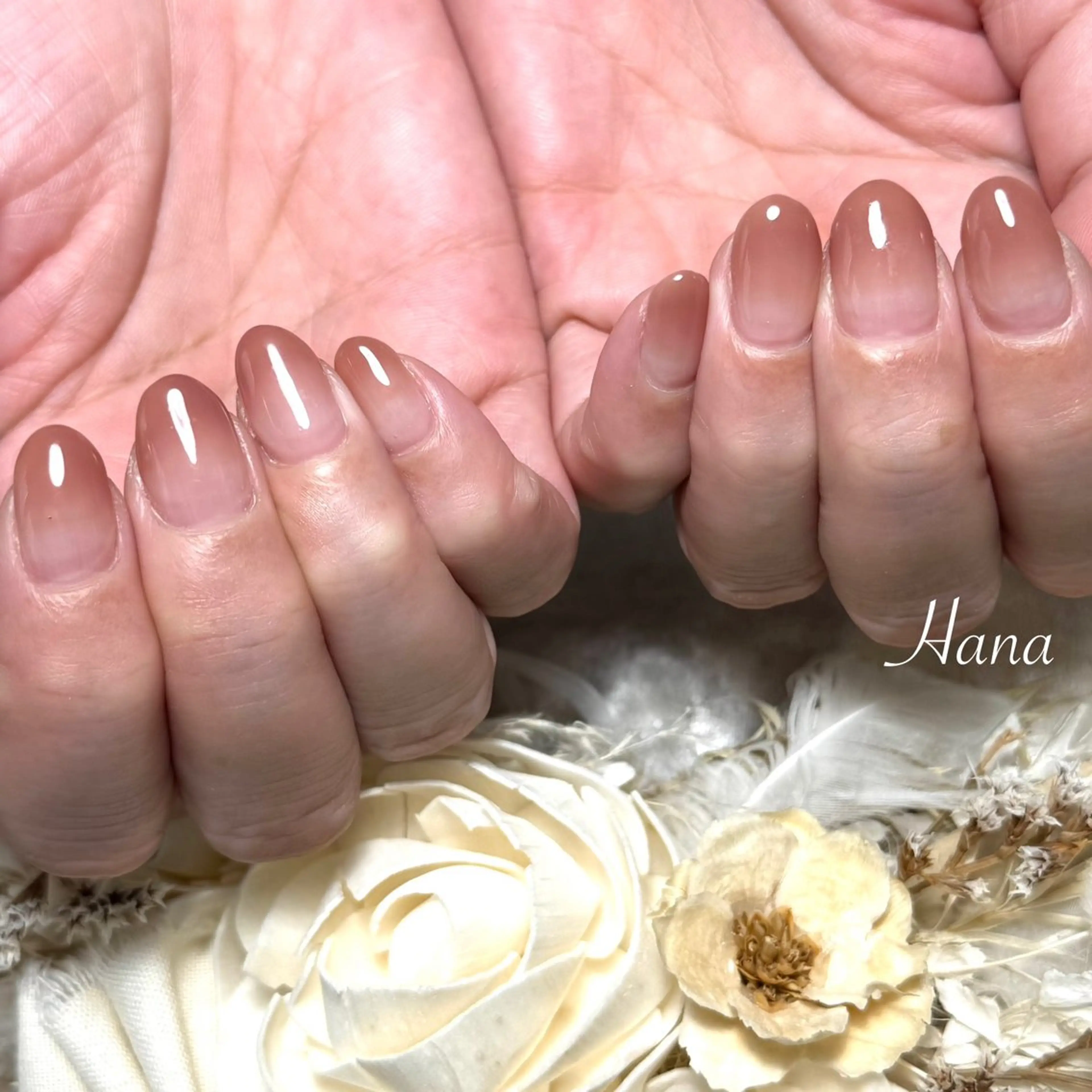 ネイル グラデーション ハンドネイル Hana_ Rieのネイルデザイン