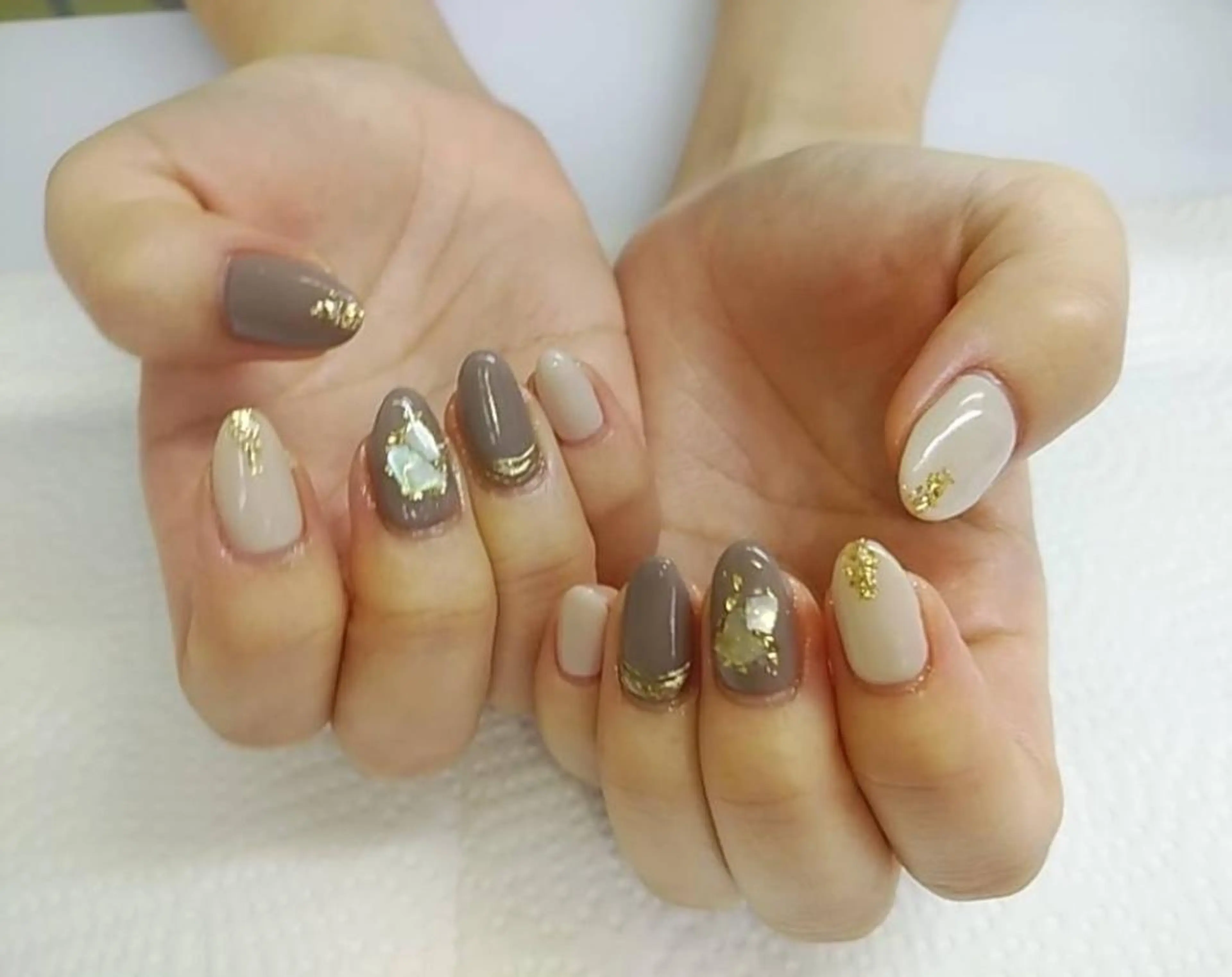 ネイル ラメ(グリッター) 冬ネイル ハンドネイル ハンドケア プライベートサロン Rosy Lilyのネイルデザイン