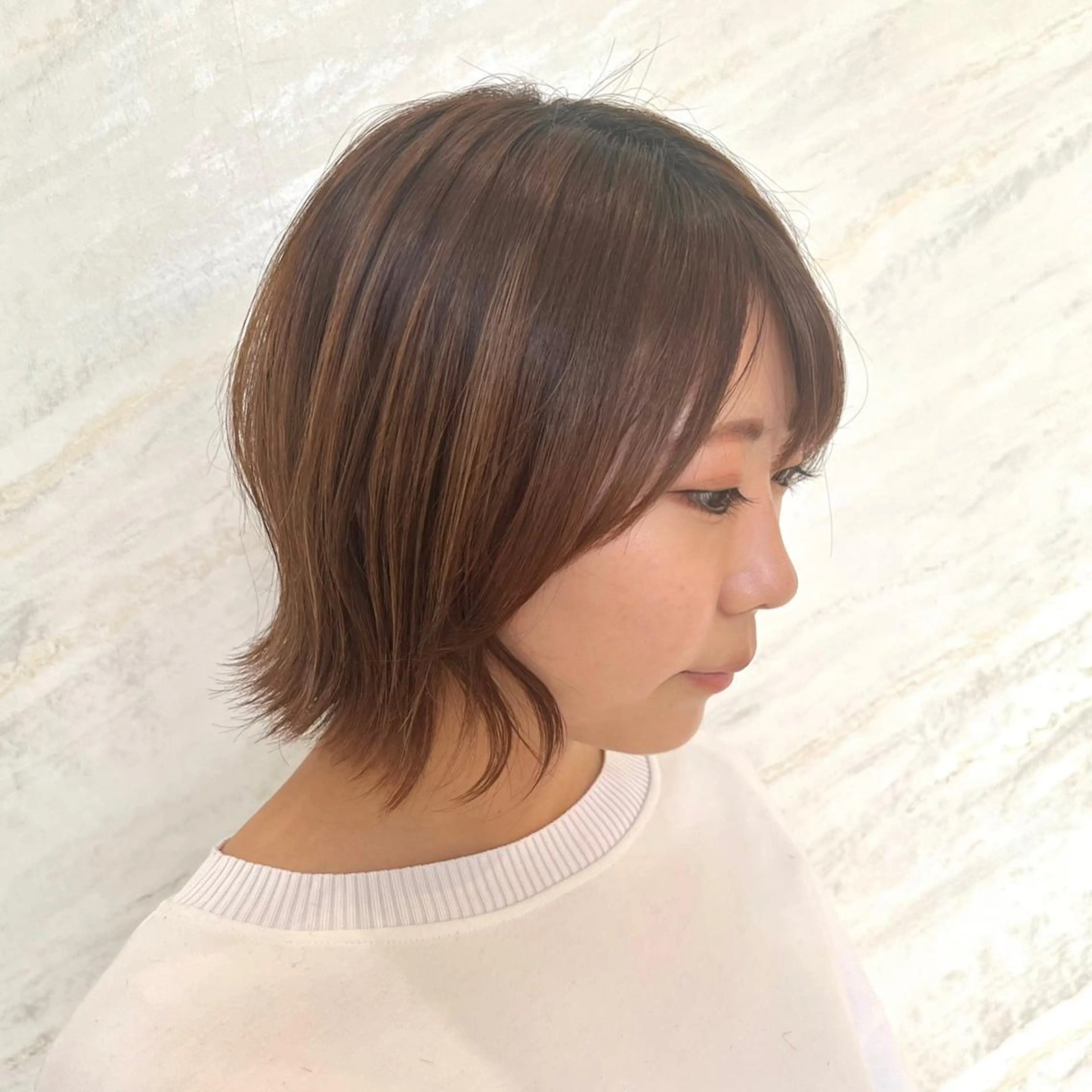 ショート 顔周りカット/透明感 カラー🤍大塚蛍のヘアスタイル