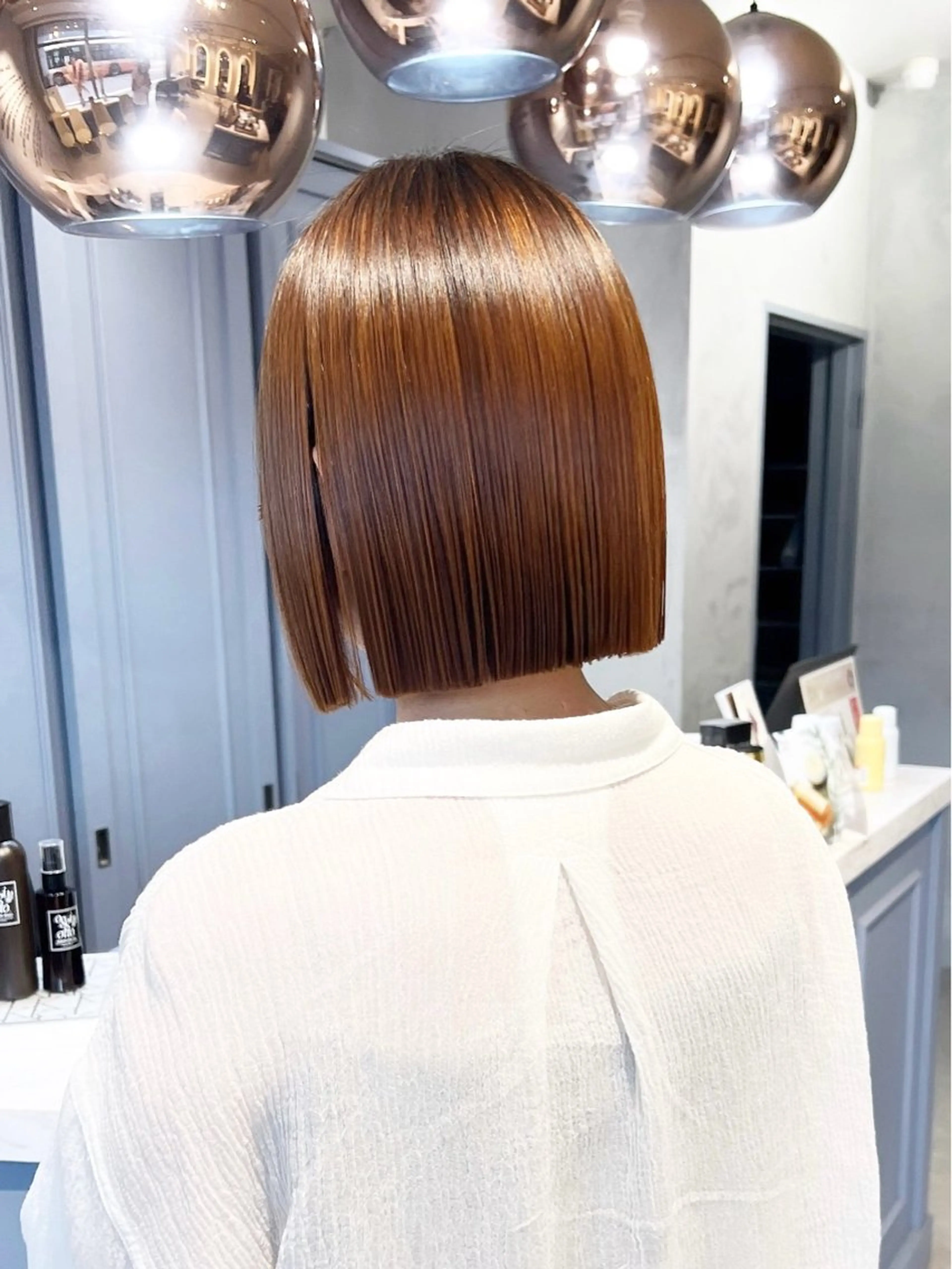 ショート カット 縮毛矯正 トリートメント レイヤー/ボブ 高嶋 優のヘアスタイル