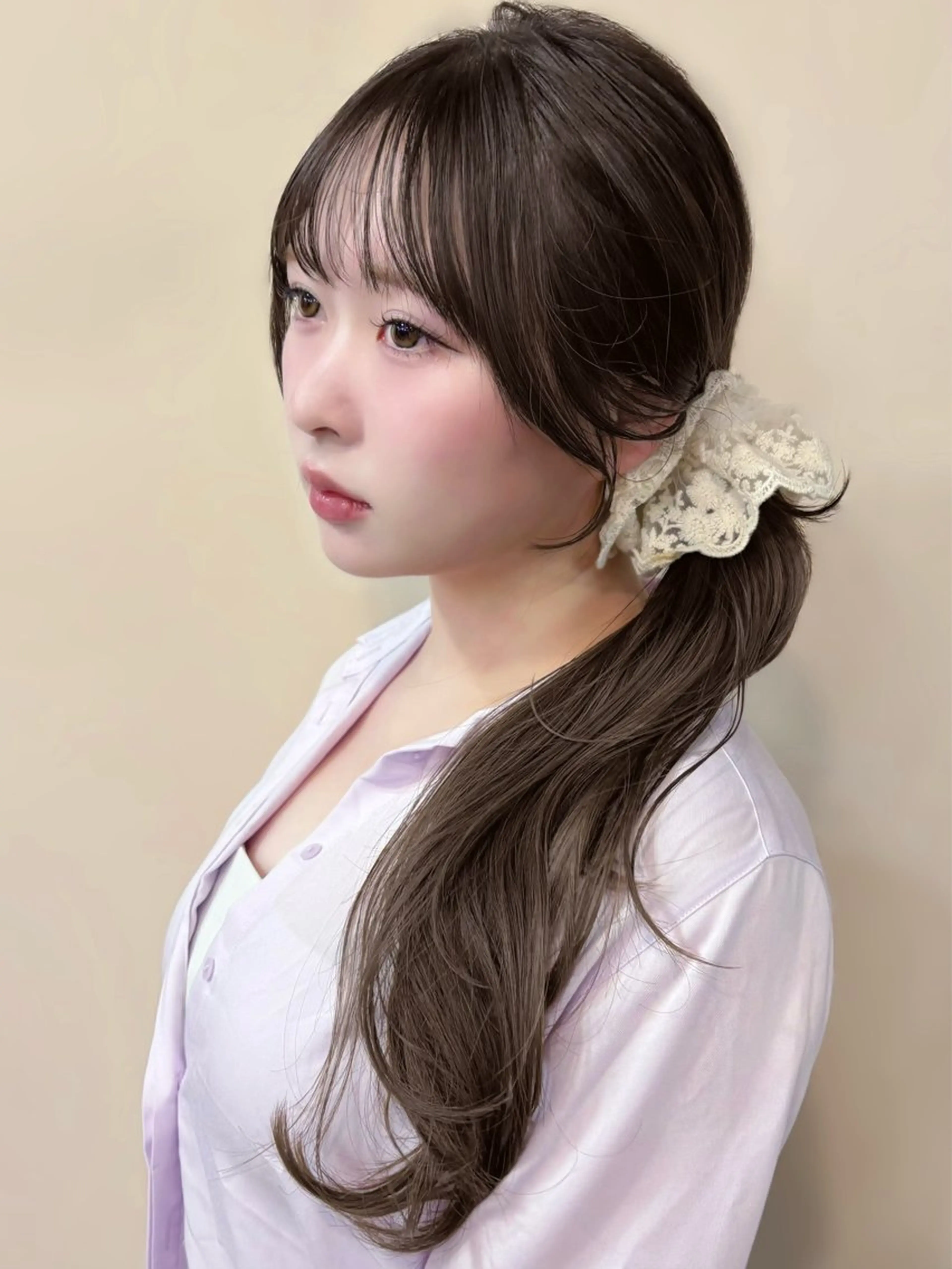 🌸人気No2🌸前髪・顔まわりカット＋艶カラー＋保湿トリートメント¥7,980の写真