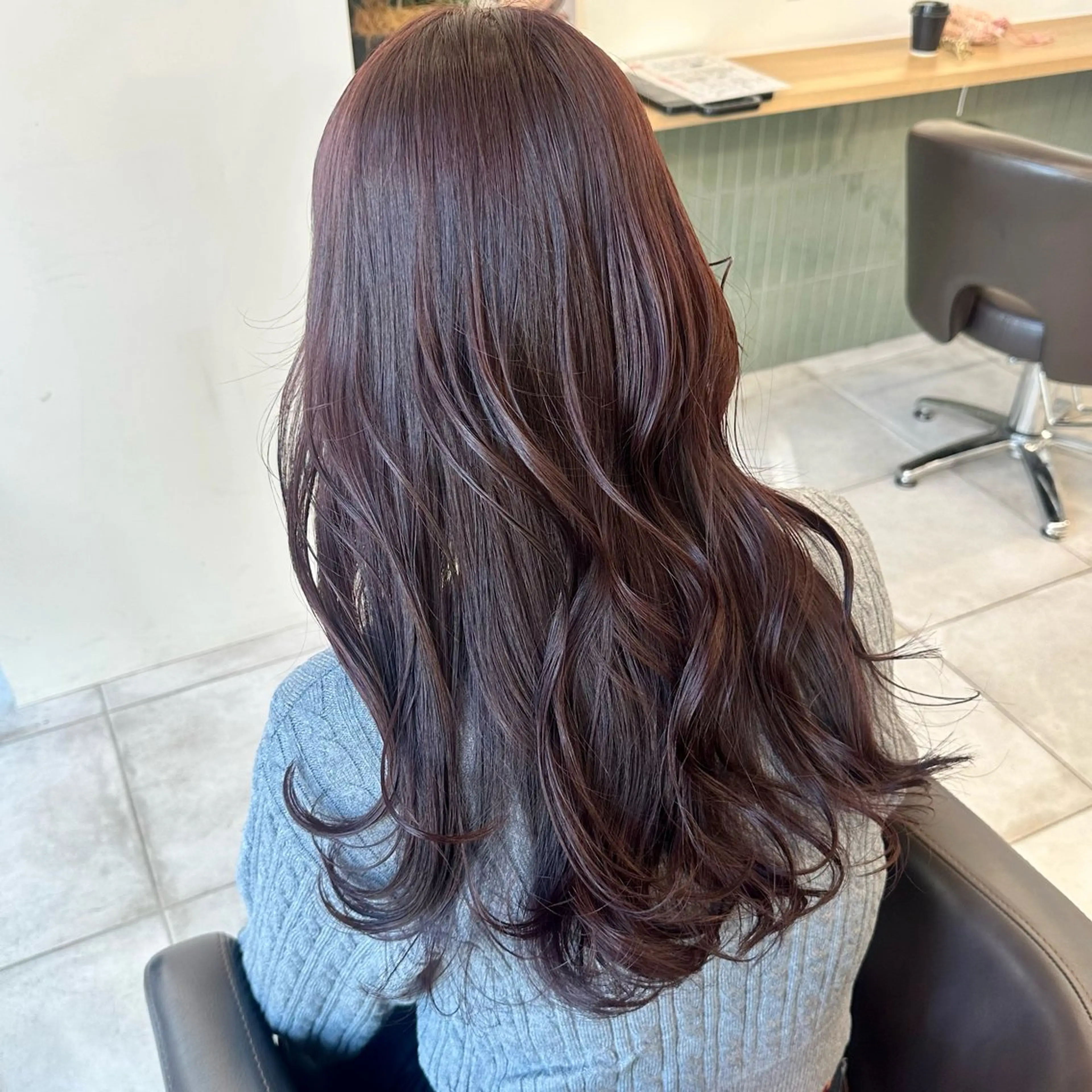 セミロング カラー ブリーチなし/レイヤ ー特化🌈Tommyのヘアスタイル