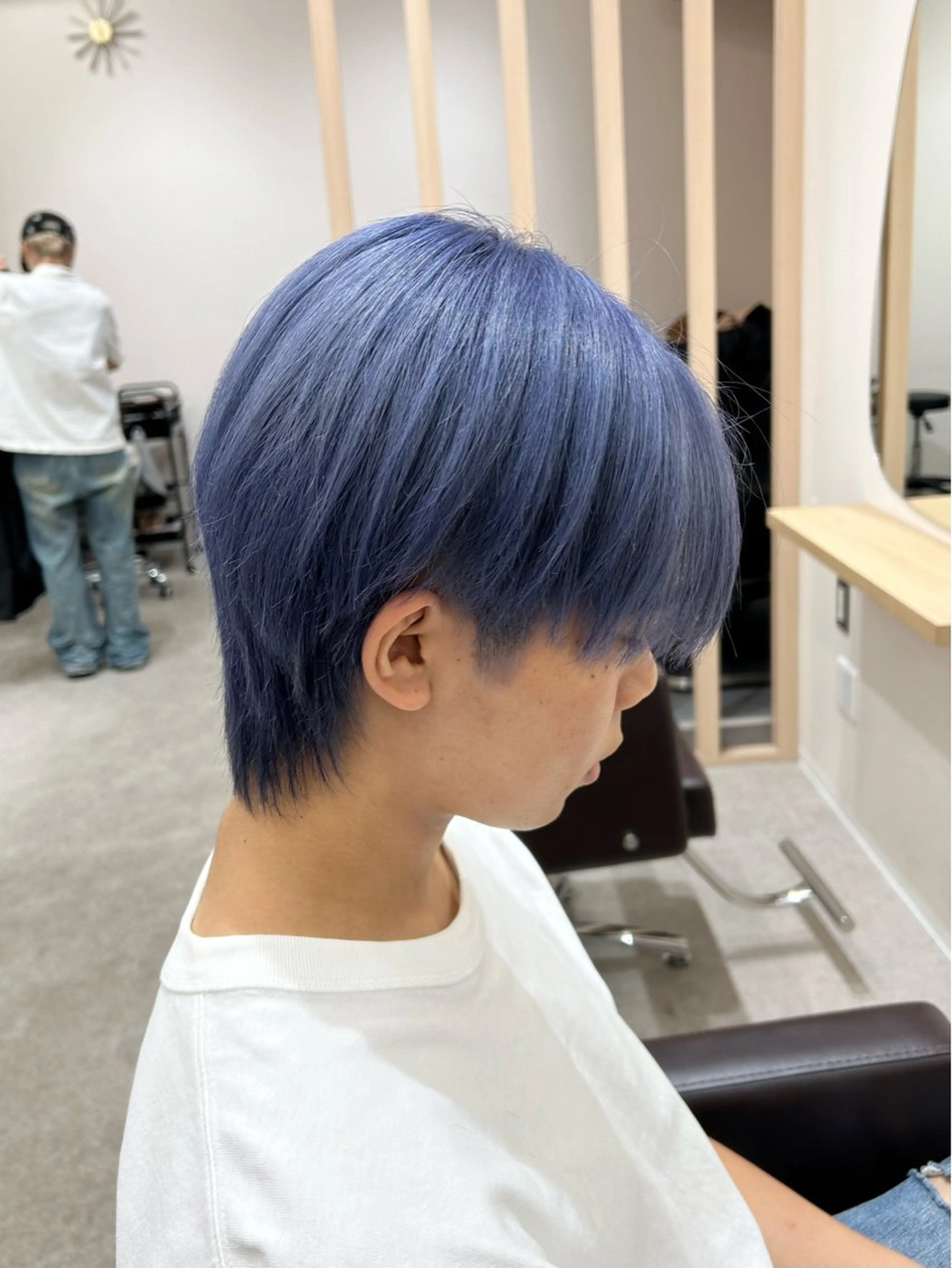 カラー メンズ メンズブリーチ ブリーチ ブルーカラー ブルーラベンダー ラベンダーカラー カット ヘアカラー トリートメント 透明感/ダブルカラー /🌸ERI🌸のヘアスタイル