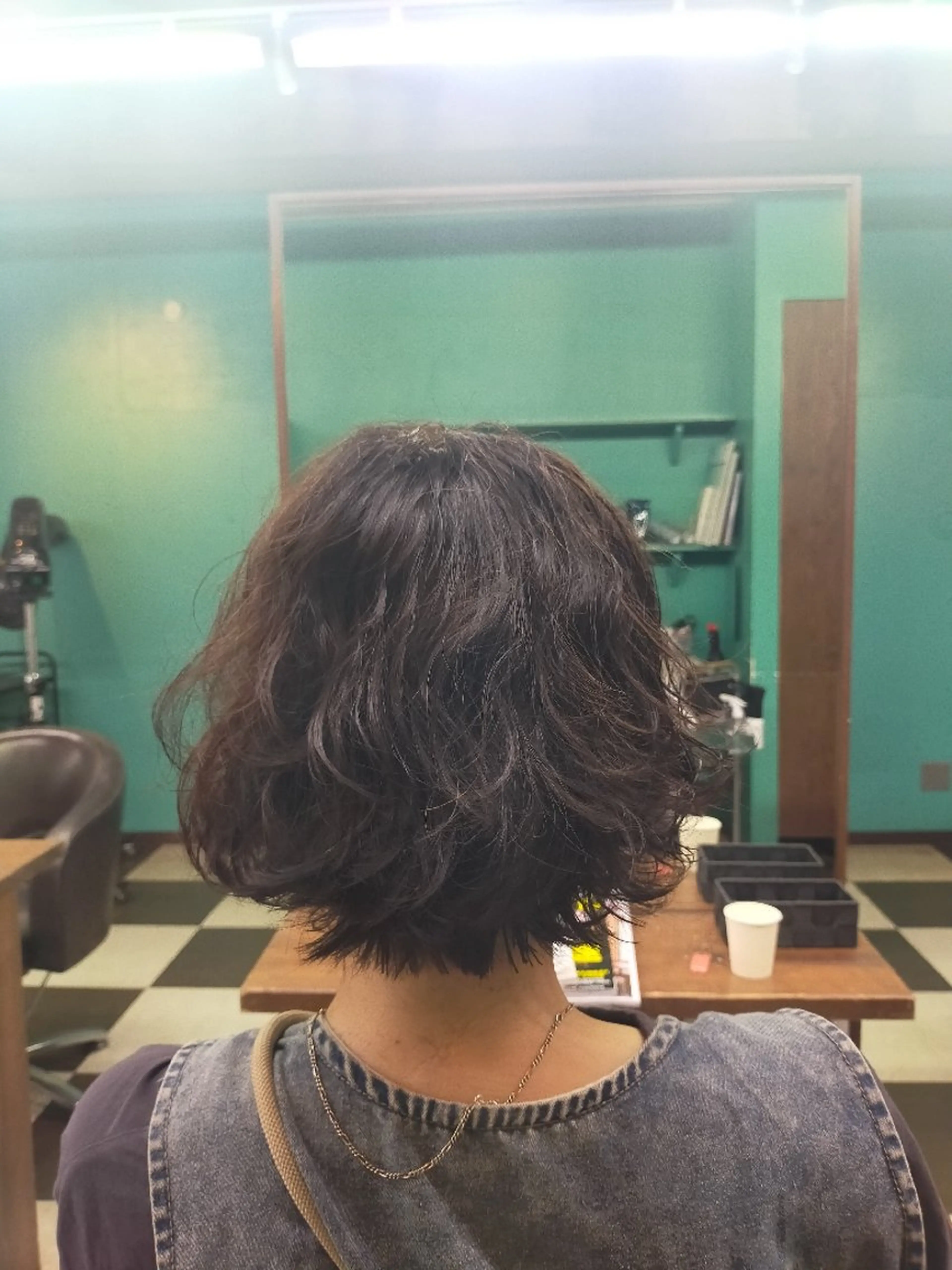 ショート パーマ カラー 伸ばしかけ MASA Raffinrのヘアスタイル