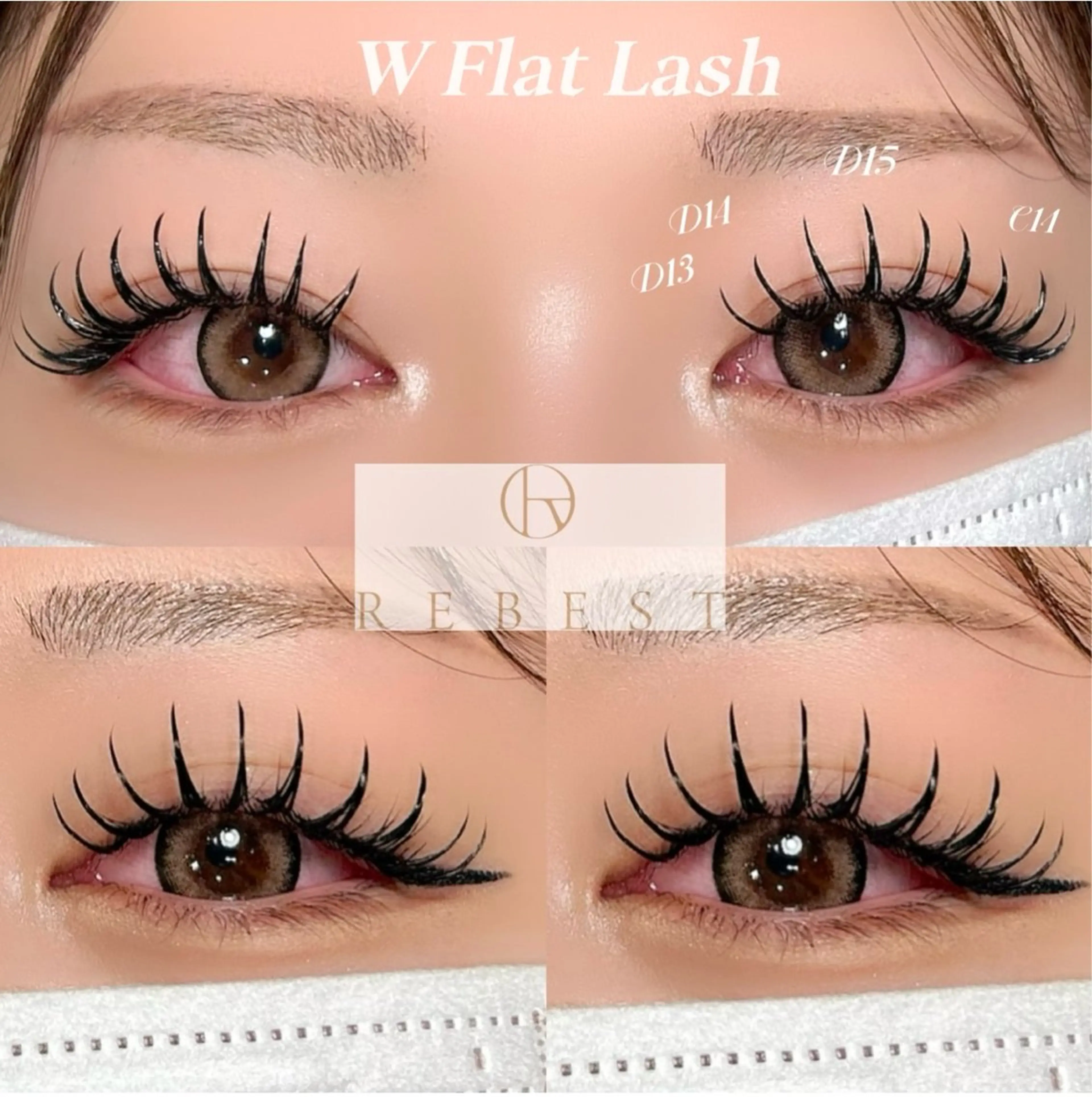 マツエク・マツパ yuuka REBEST心斎橋のマツエク・マツパデザイン