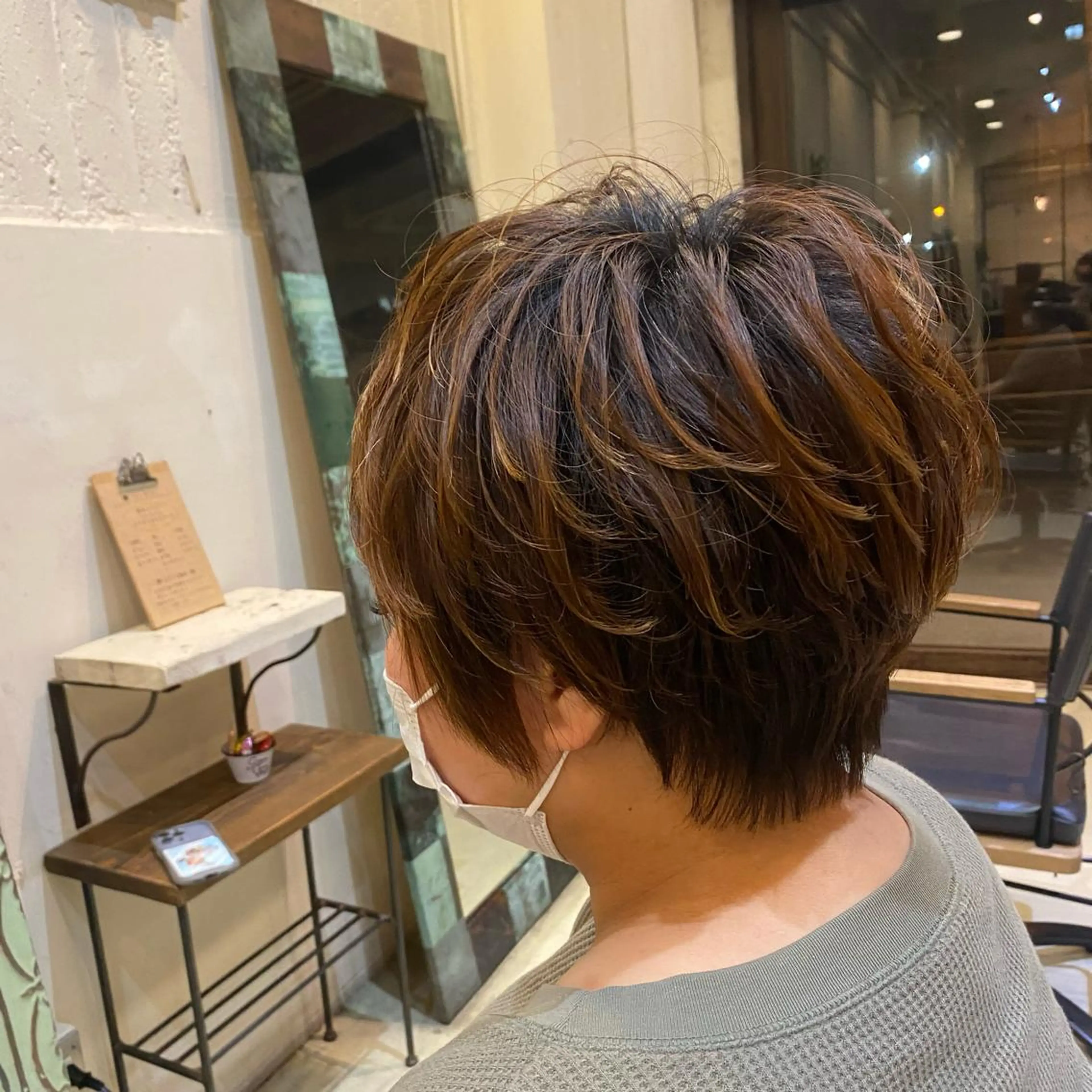 ショート パーマ 谷九/天王寺/上本町 ショート/ボブ/北川のヘアスタイル