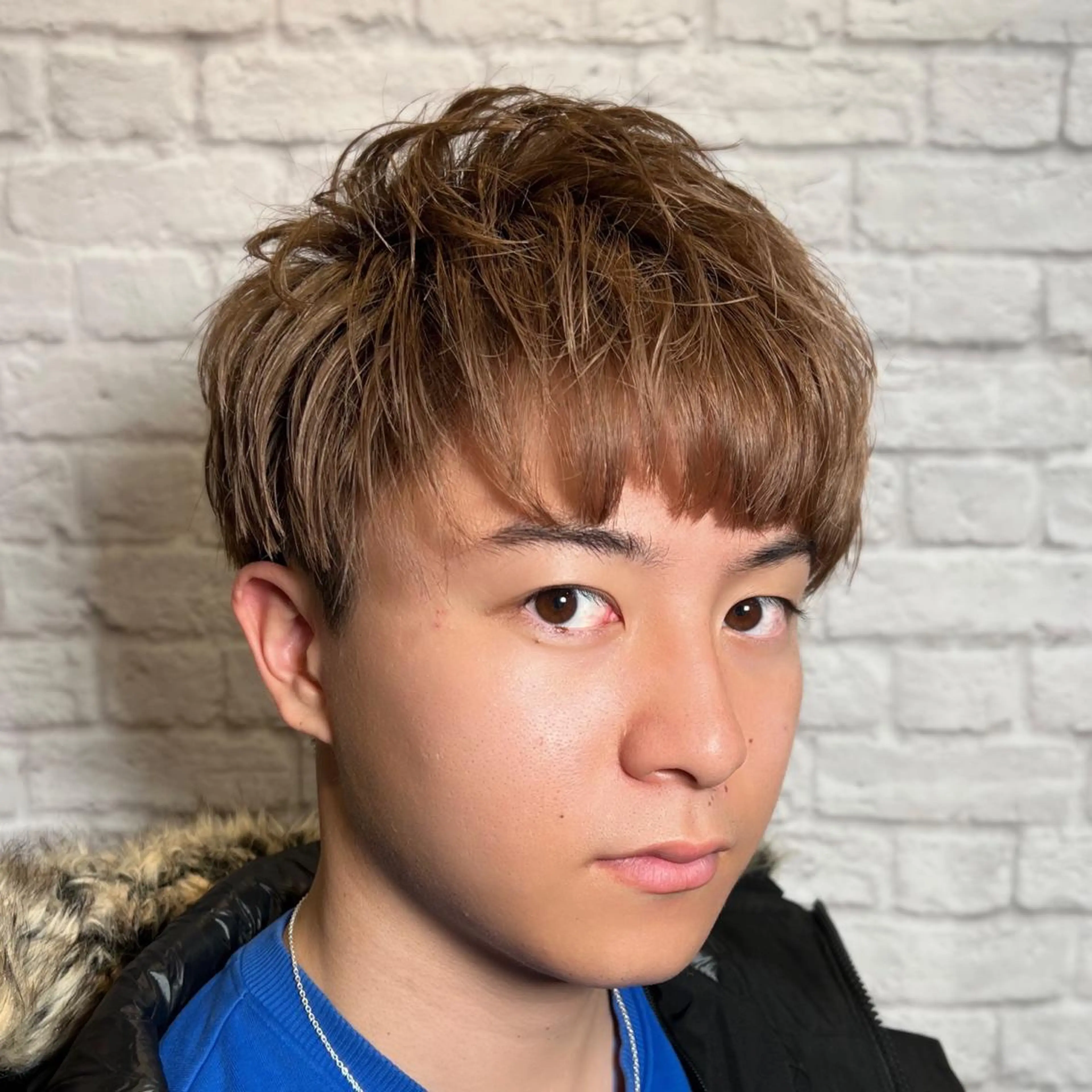 ミディアム カラー パーマ ヘアアレンジ メンズ メンズカット/パーマ 山崎航平💈のヘアスタイル