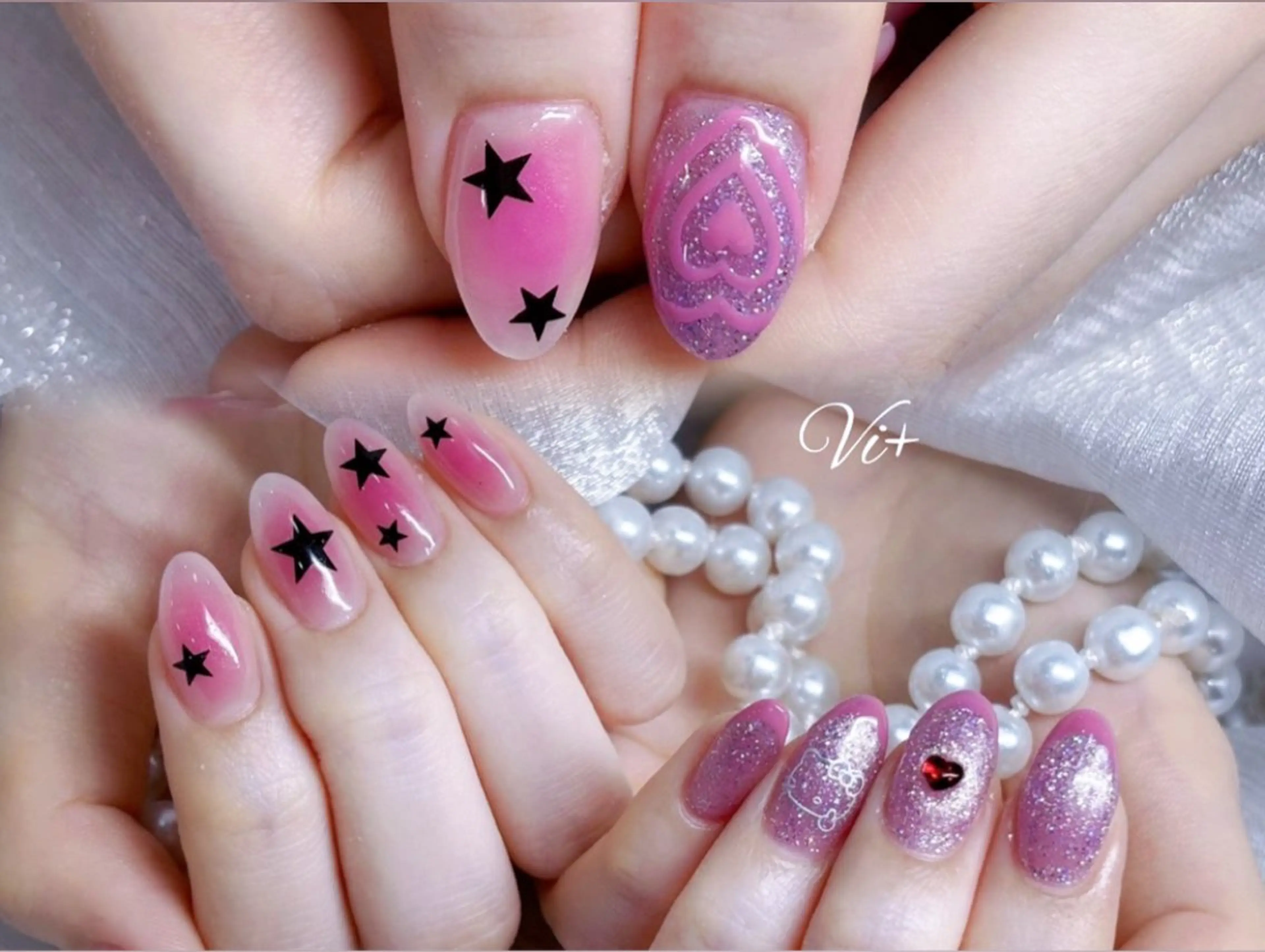 ネイル ハンドネイル Nailsalon Vi+ももか🩷のネイルデザイン