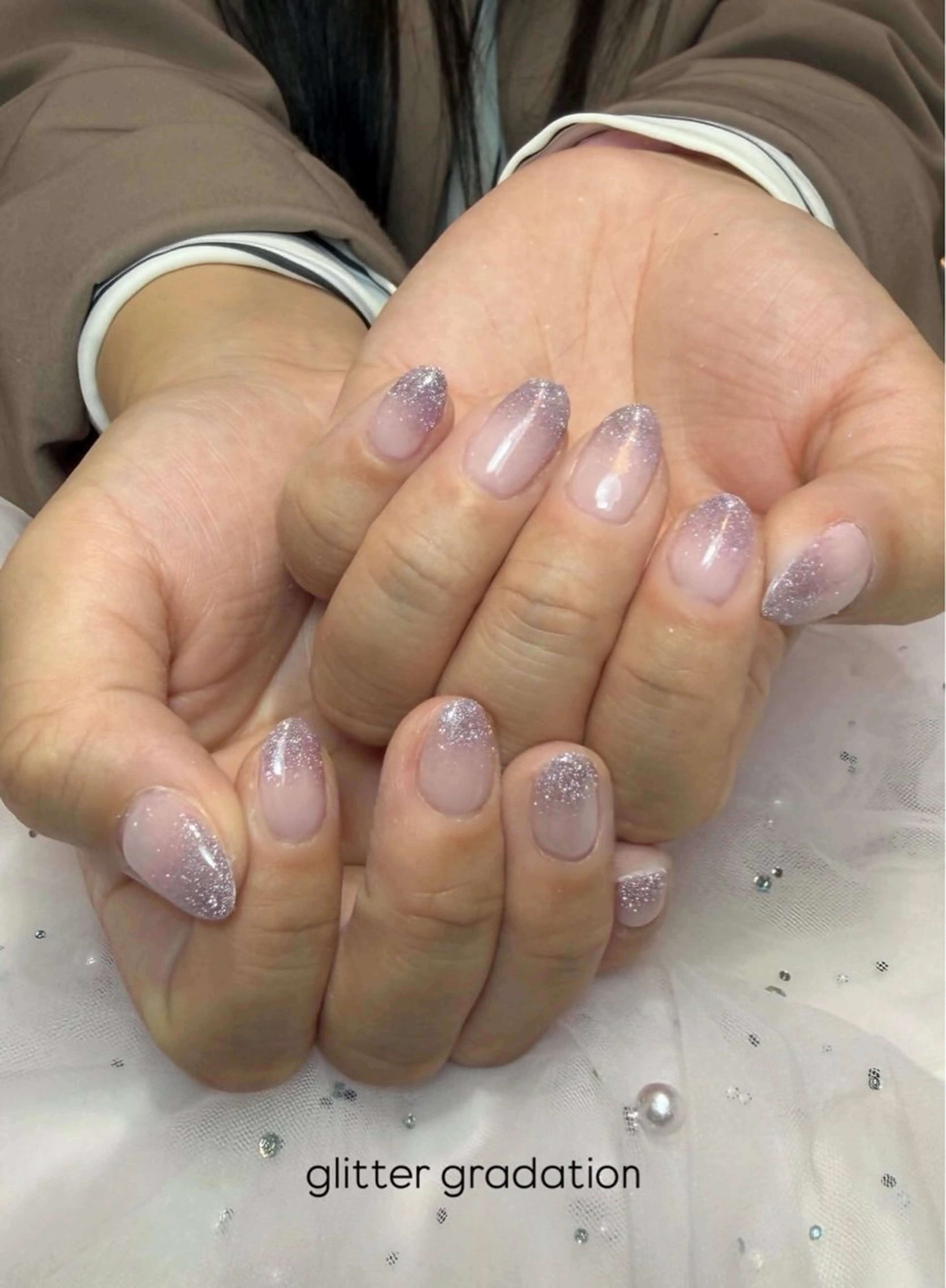 ラメグラデーションの写真