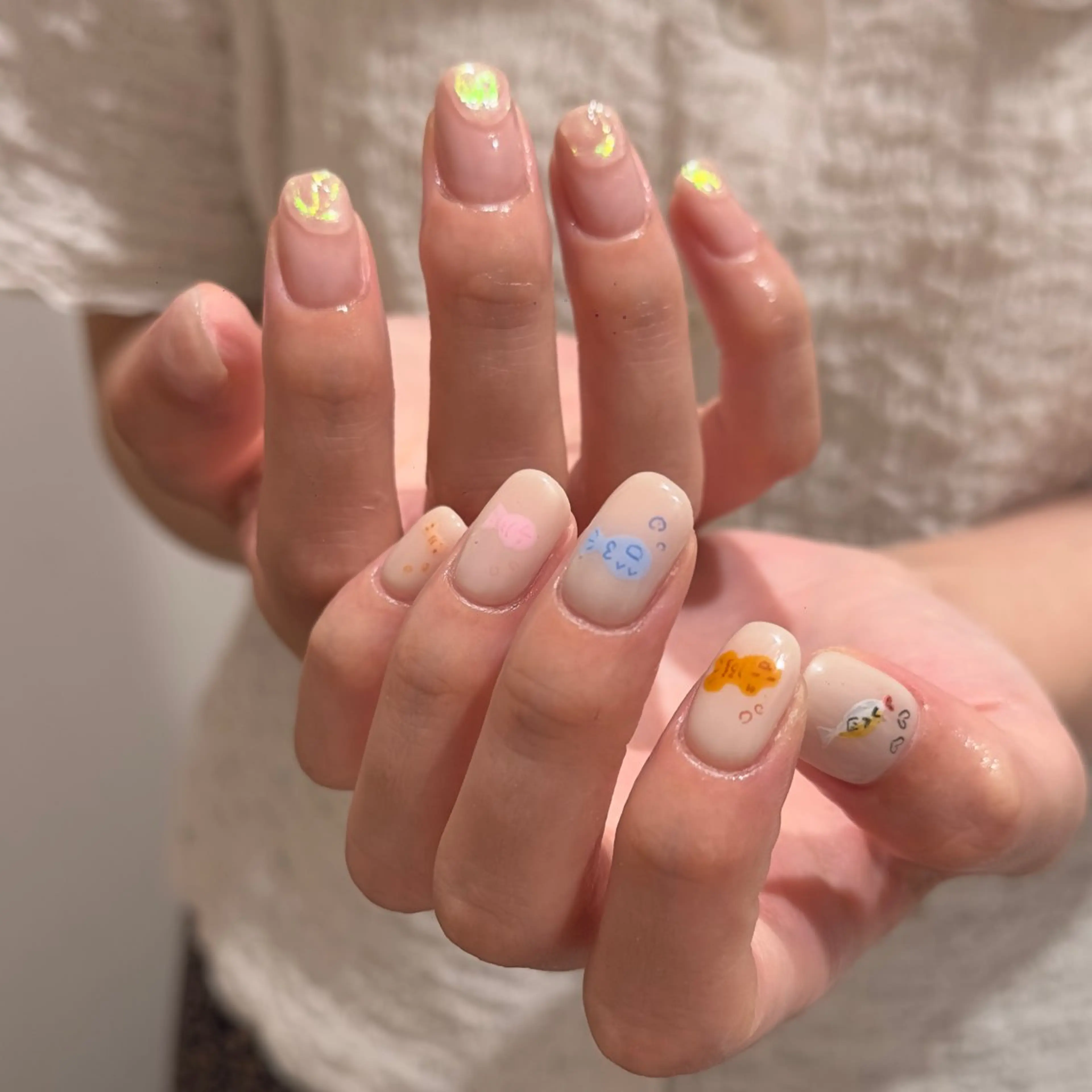 ネイル ハンドネイル 🎀フェイ フェイ🫧💗のネイルデザイン