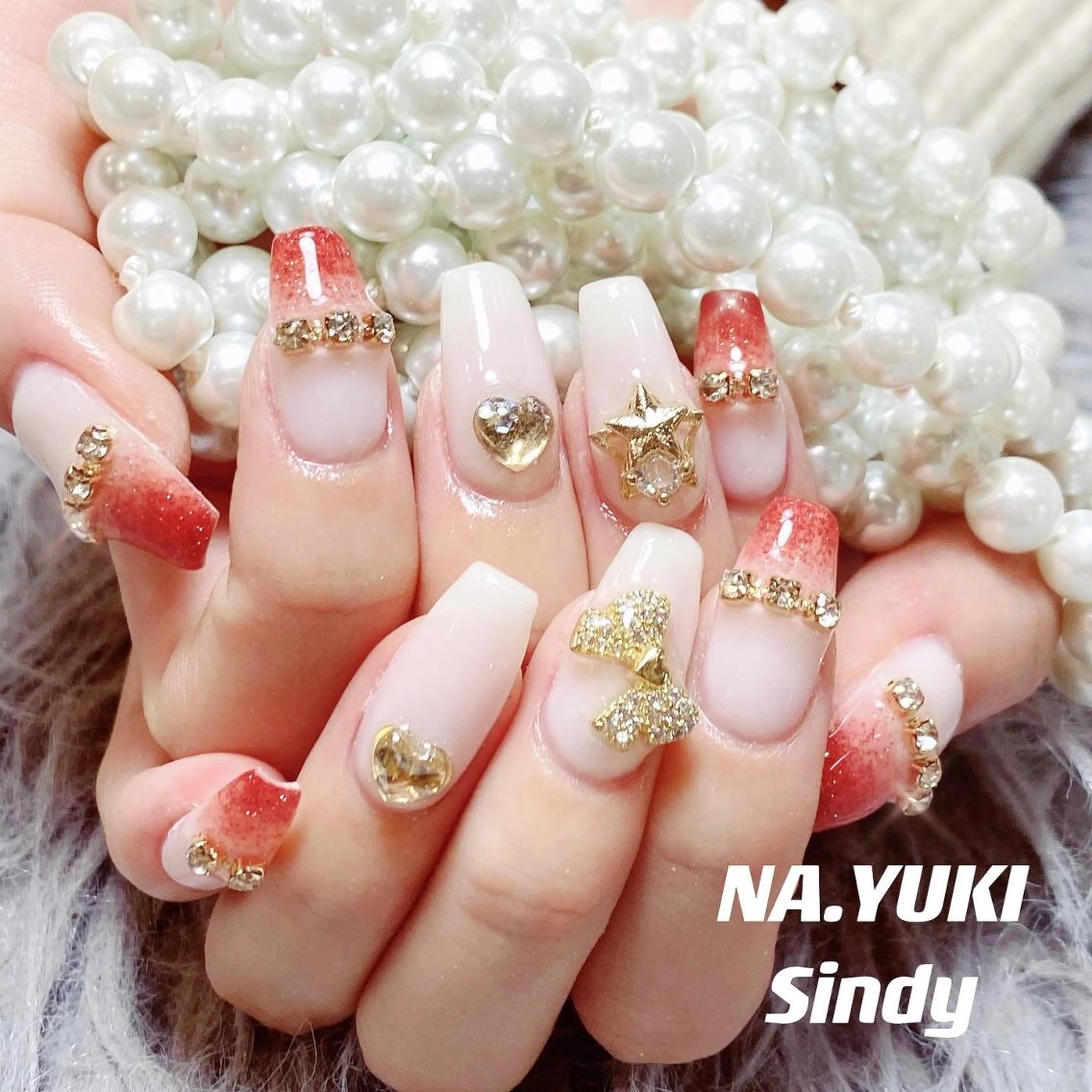 ネイル ロング ハンドネイル ハンドケア ナユキNA.YUKI 池袋店のネイルデザイン